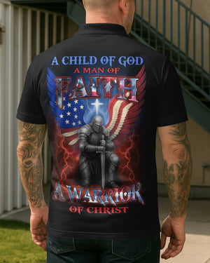 A Child Of God All Over Print Polo Shirt