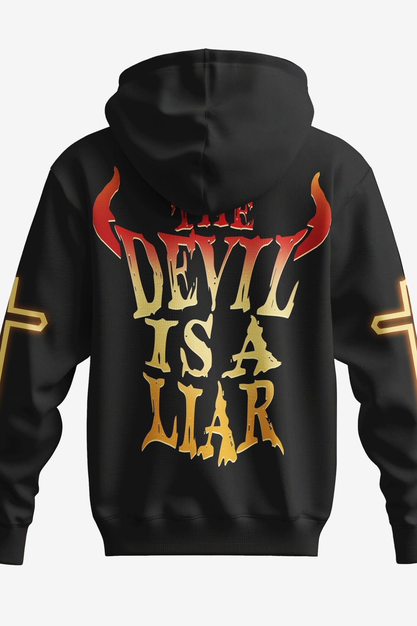The Devil Is A Liar All Over Print Zip Hoodie