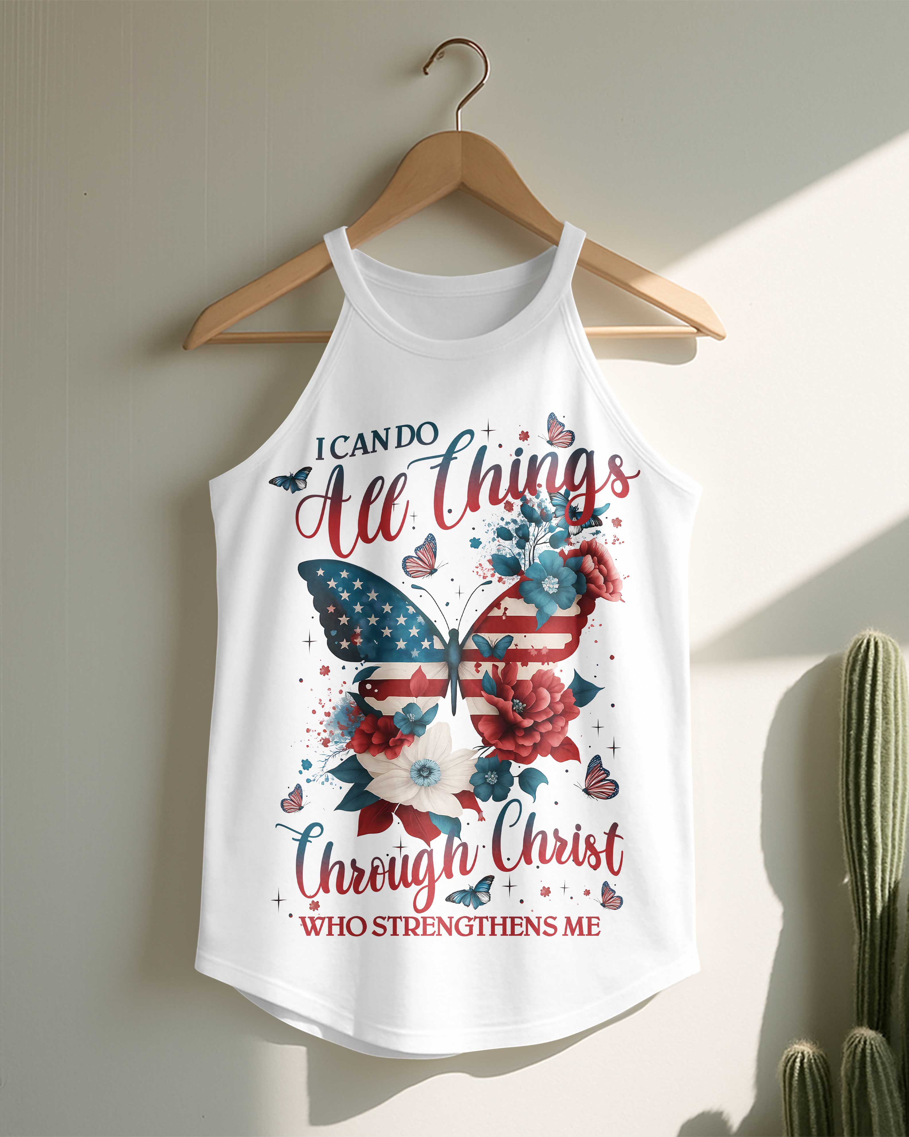 I Can Do All Things Through Christ Rocker Tank Top