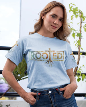 Woman Of Faith Rooted In Christ All Over Print T-shirt