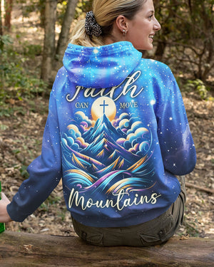 Faith Can Move Mountains All Over Print Zip Hoodie