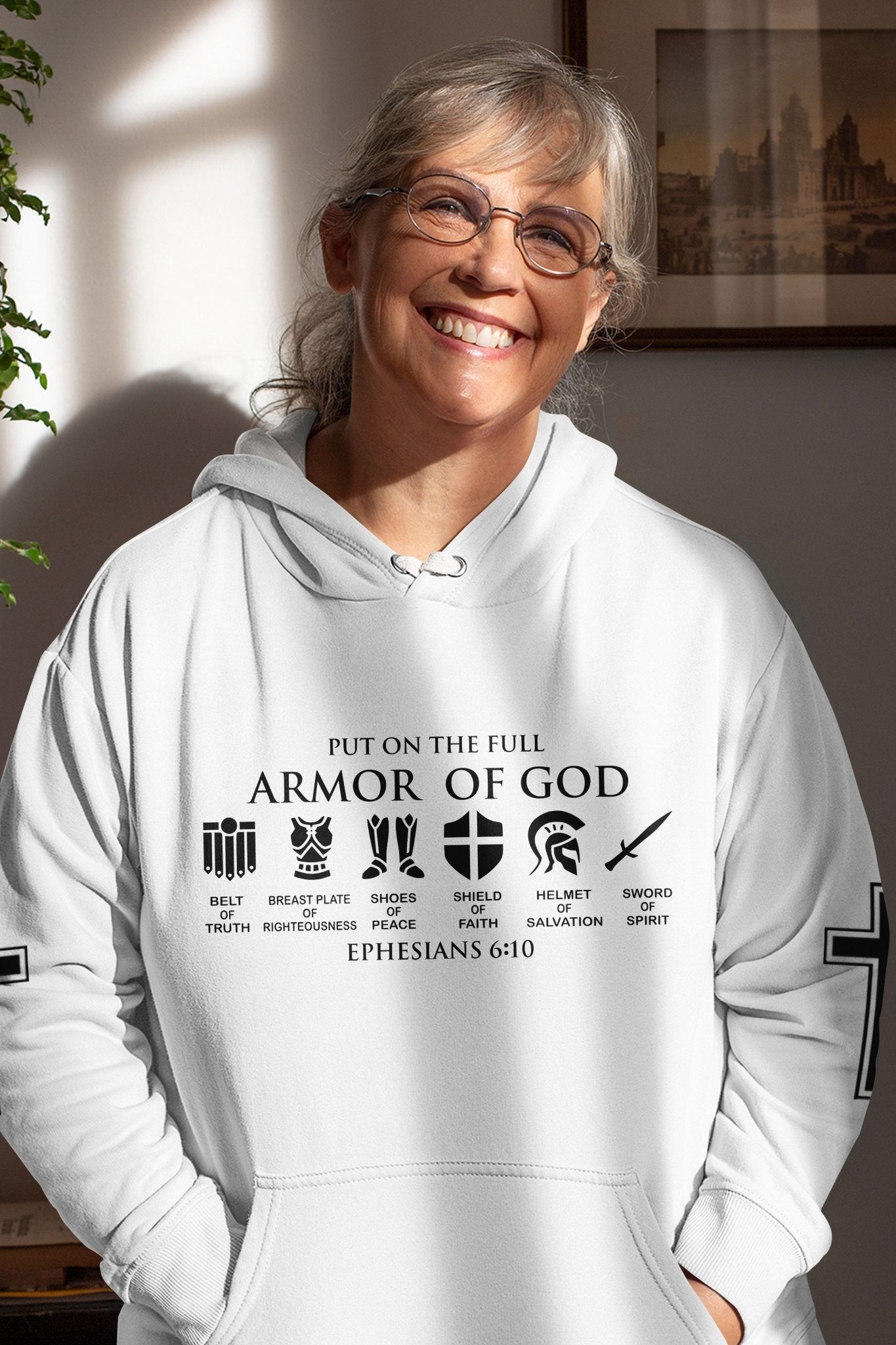 My Soul Is Protected By The Armor Of God All Over Print Hoodie
