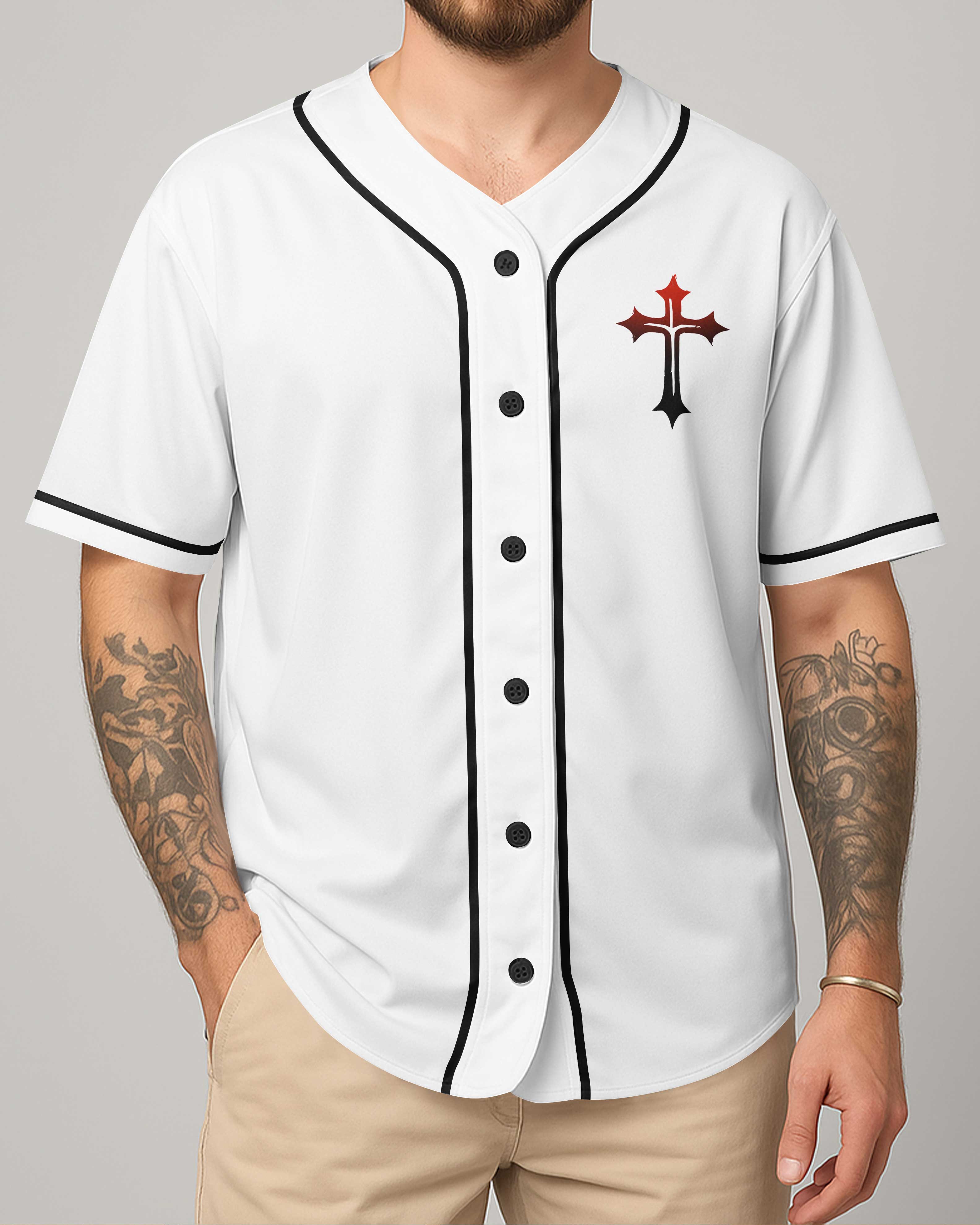 Never Underestimate A Man Who Prays And Rides All Over Print Jersey