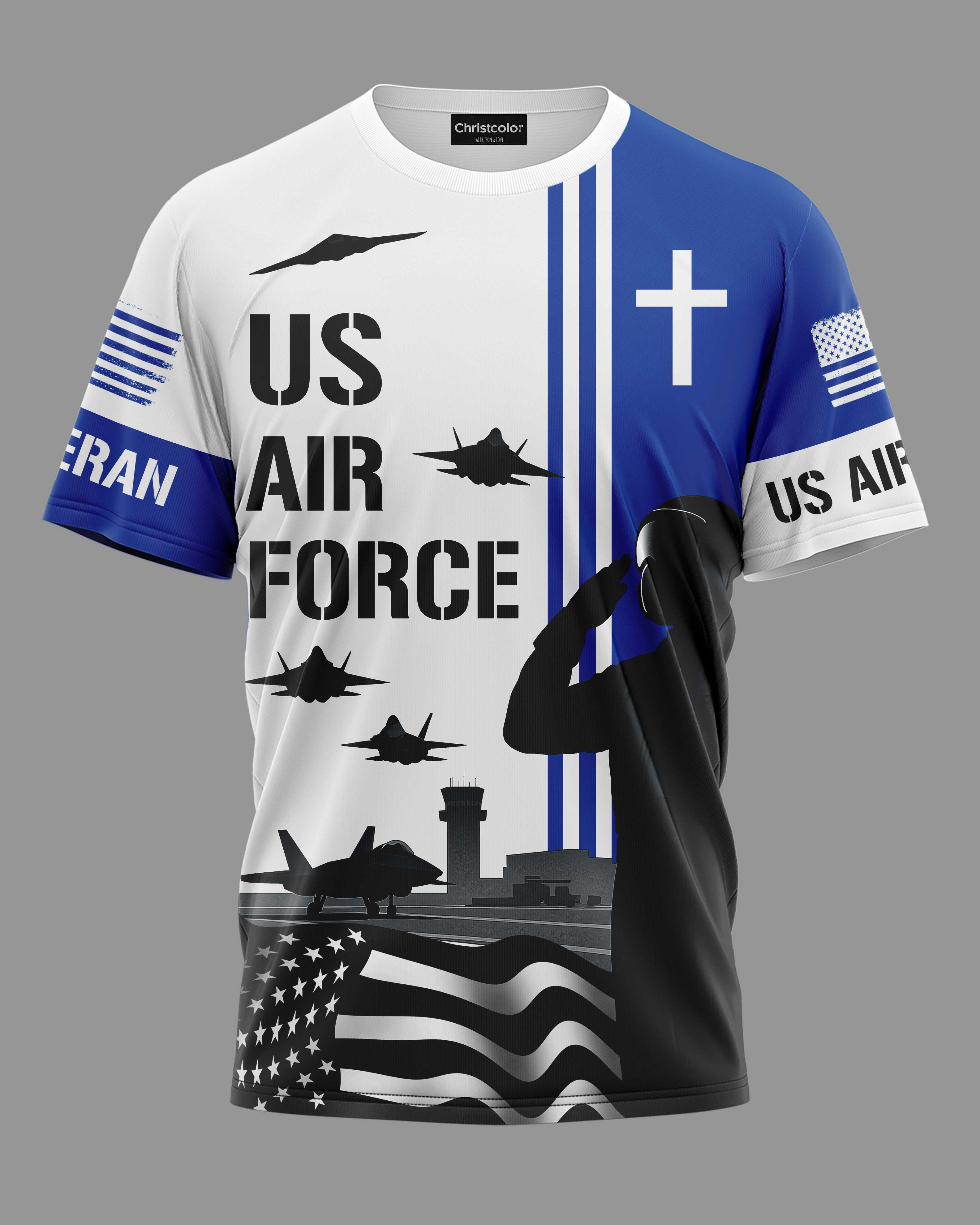 I Flew With The Air Force All Over Print T-Shirt