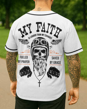 My Faith Is Louder Than My Exhaust All Over Print Jersey