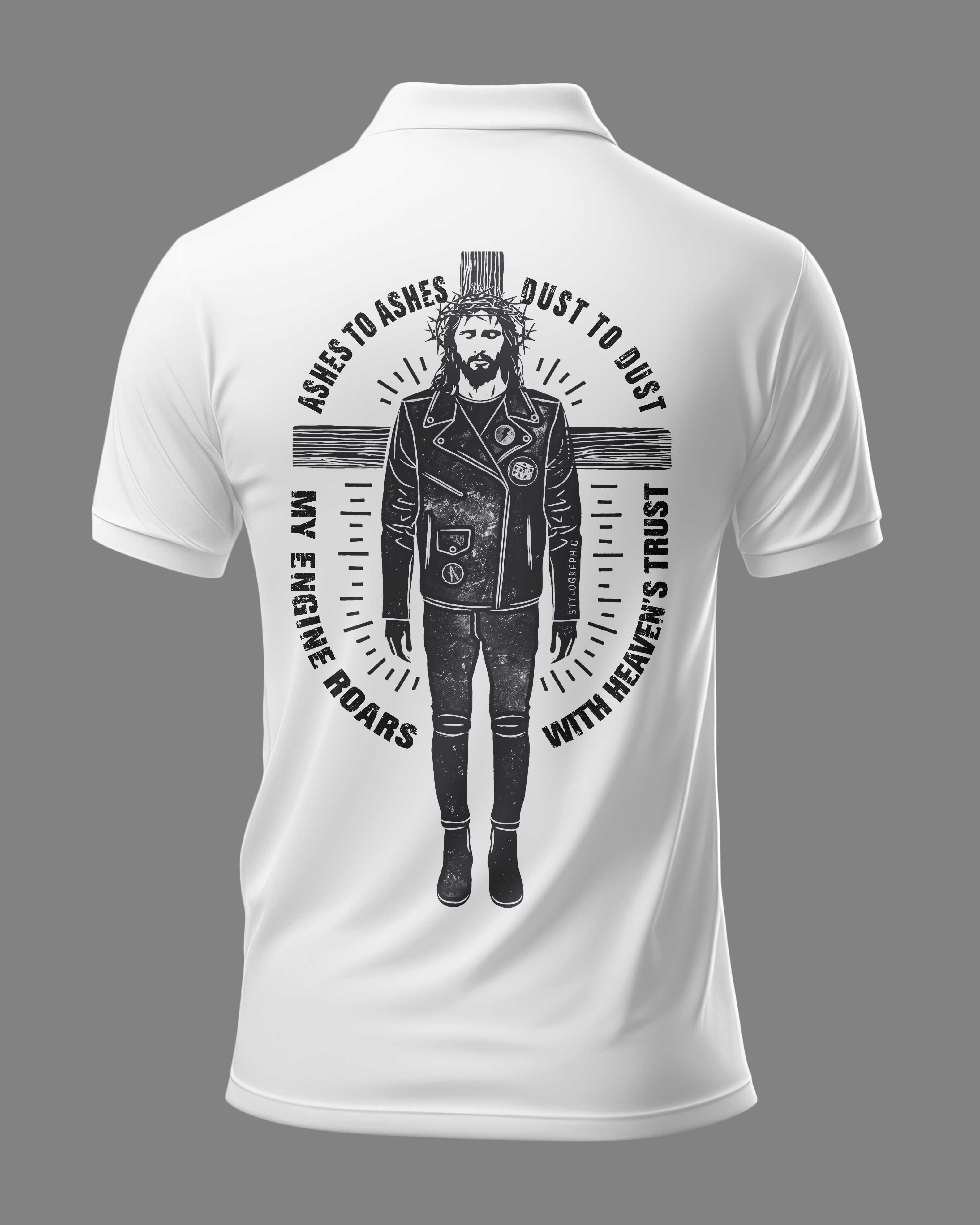 Ashes To Ashes Dust To Dust All Over Print Polo