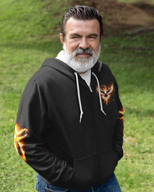 Baptized In Fire All Over Print Zip Hoodie