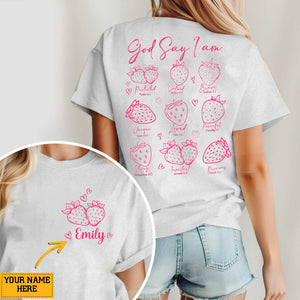 God Say I Am Protected Valued Brave Unique Loved Powerful Important Precious T-Shirt