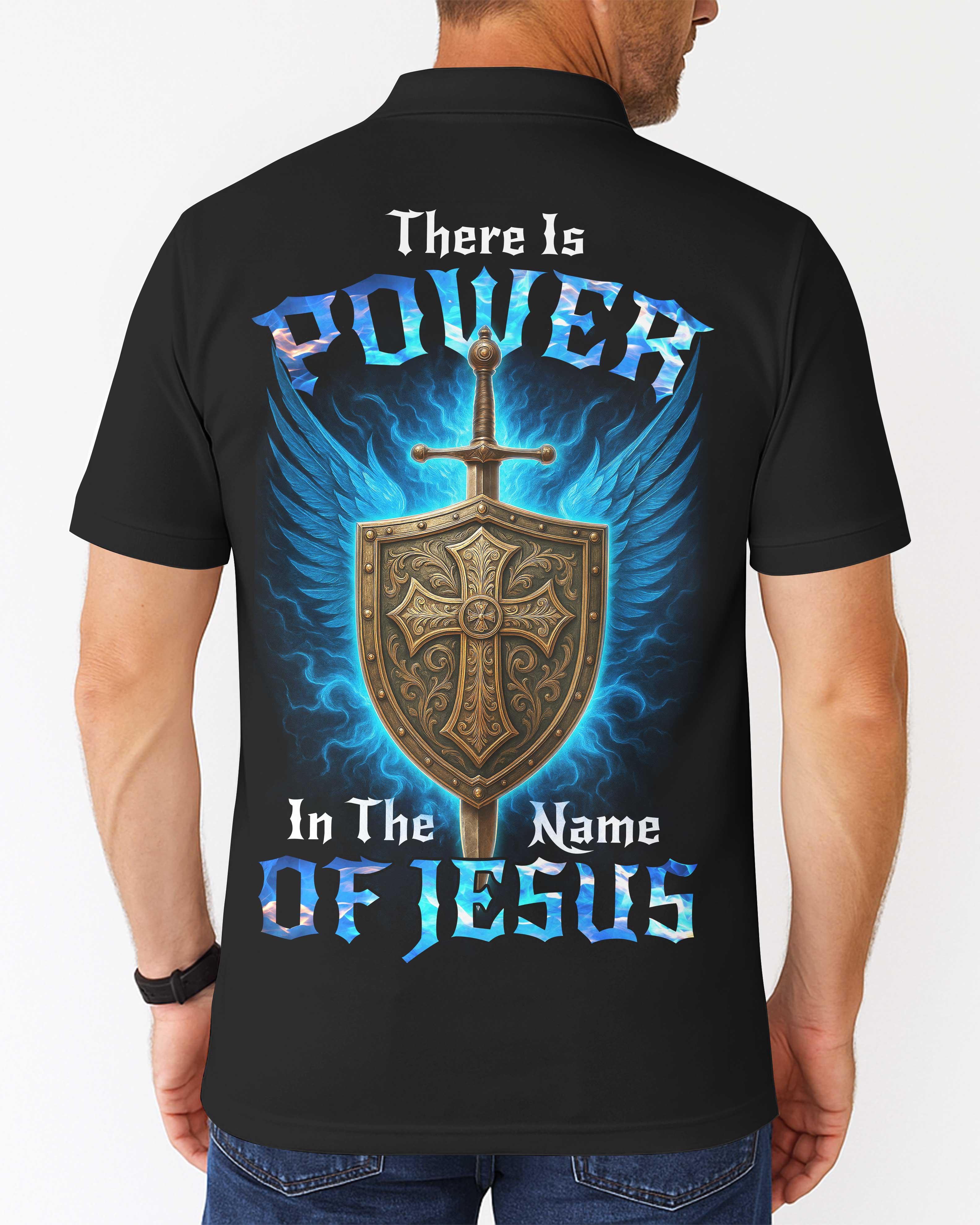 There Is Power All Over Print Polo