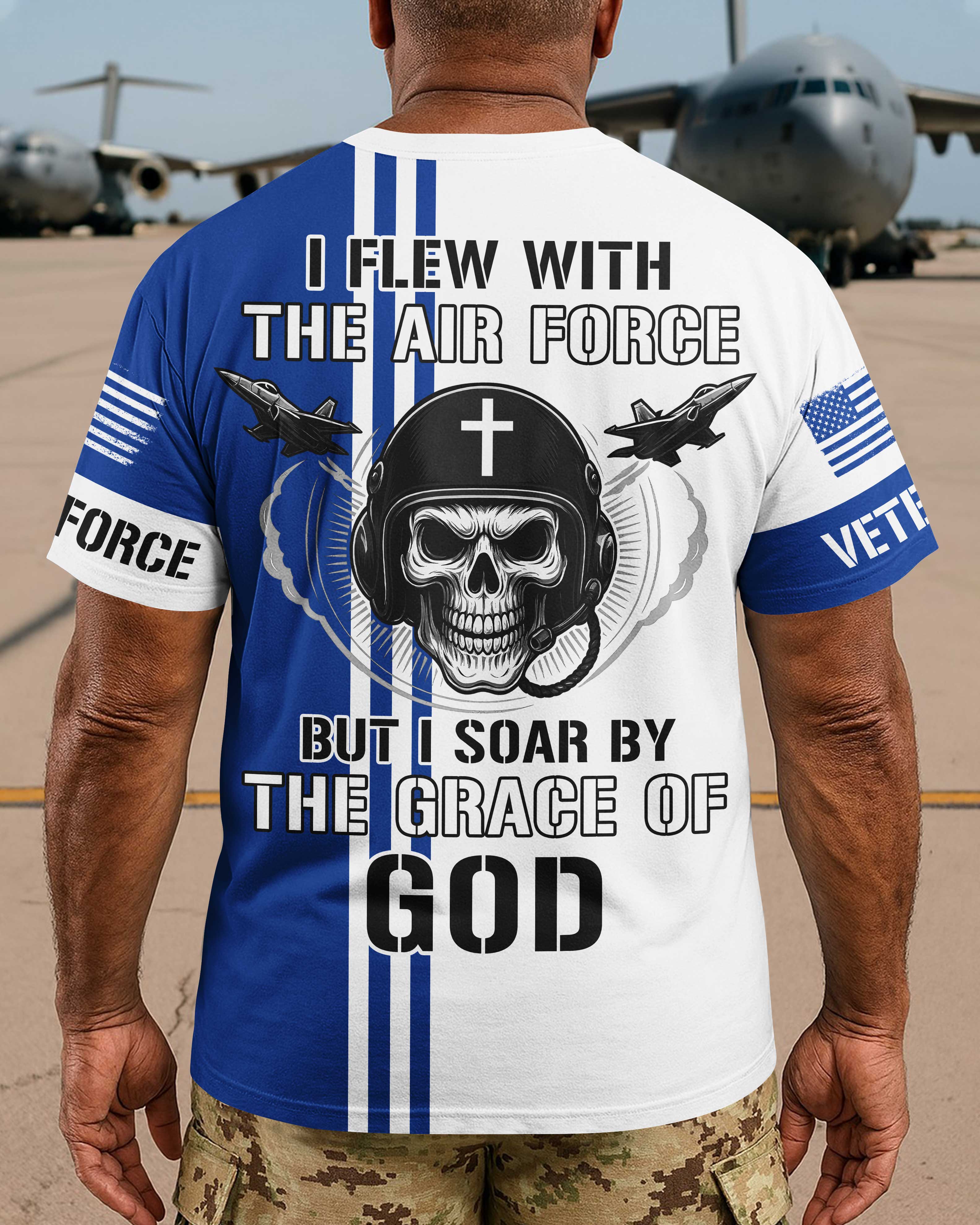 I Flew With The Air Force All Over Print T-Shirt