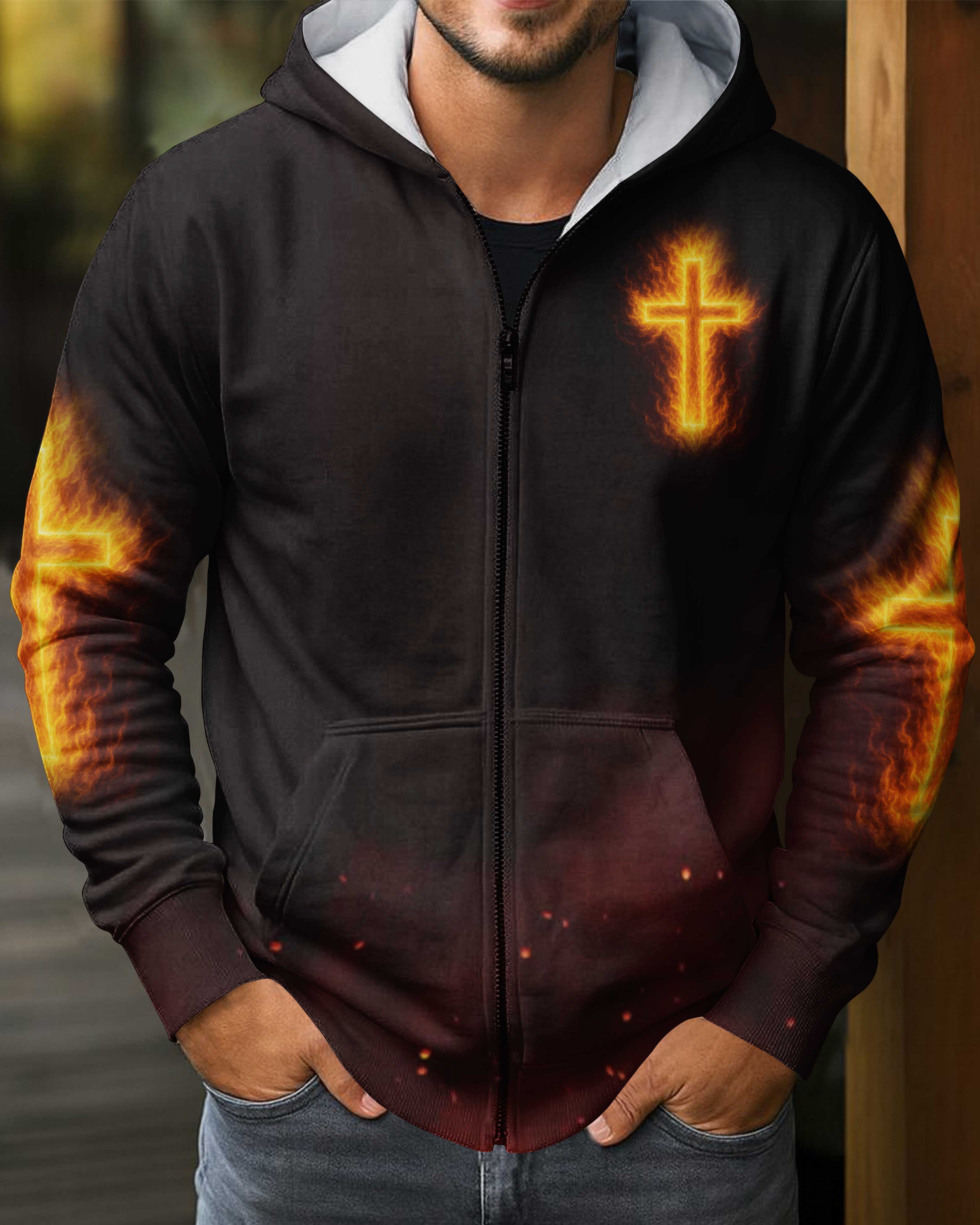 With God On My Side No One Can Stand Against Me Hoodie