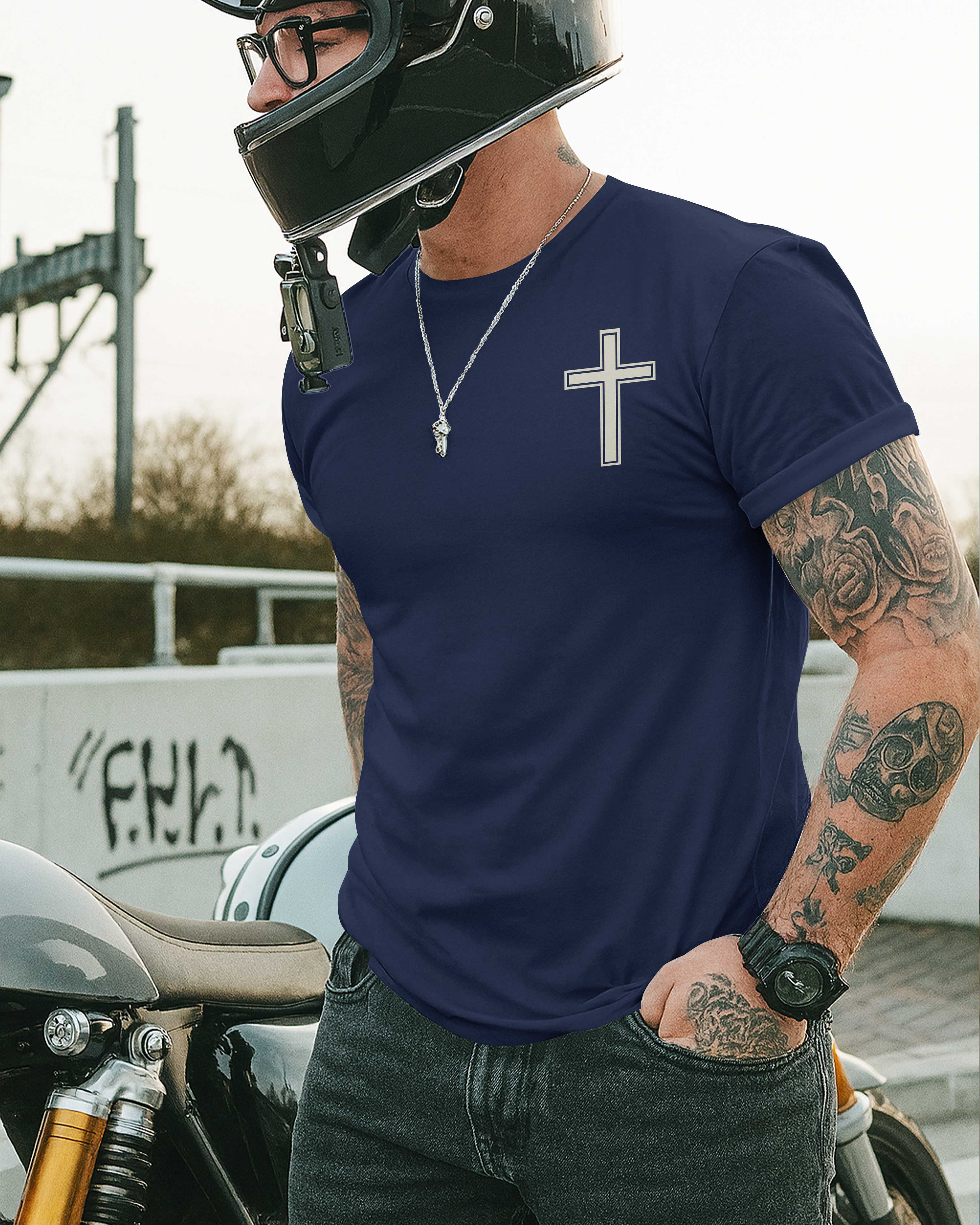 My Faith Is Louder Than My Exhaust All Over Print T-Shirt