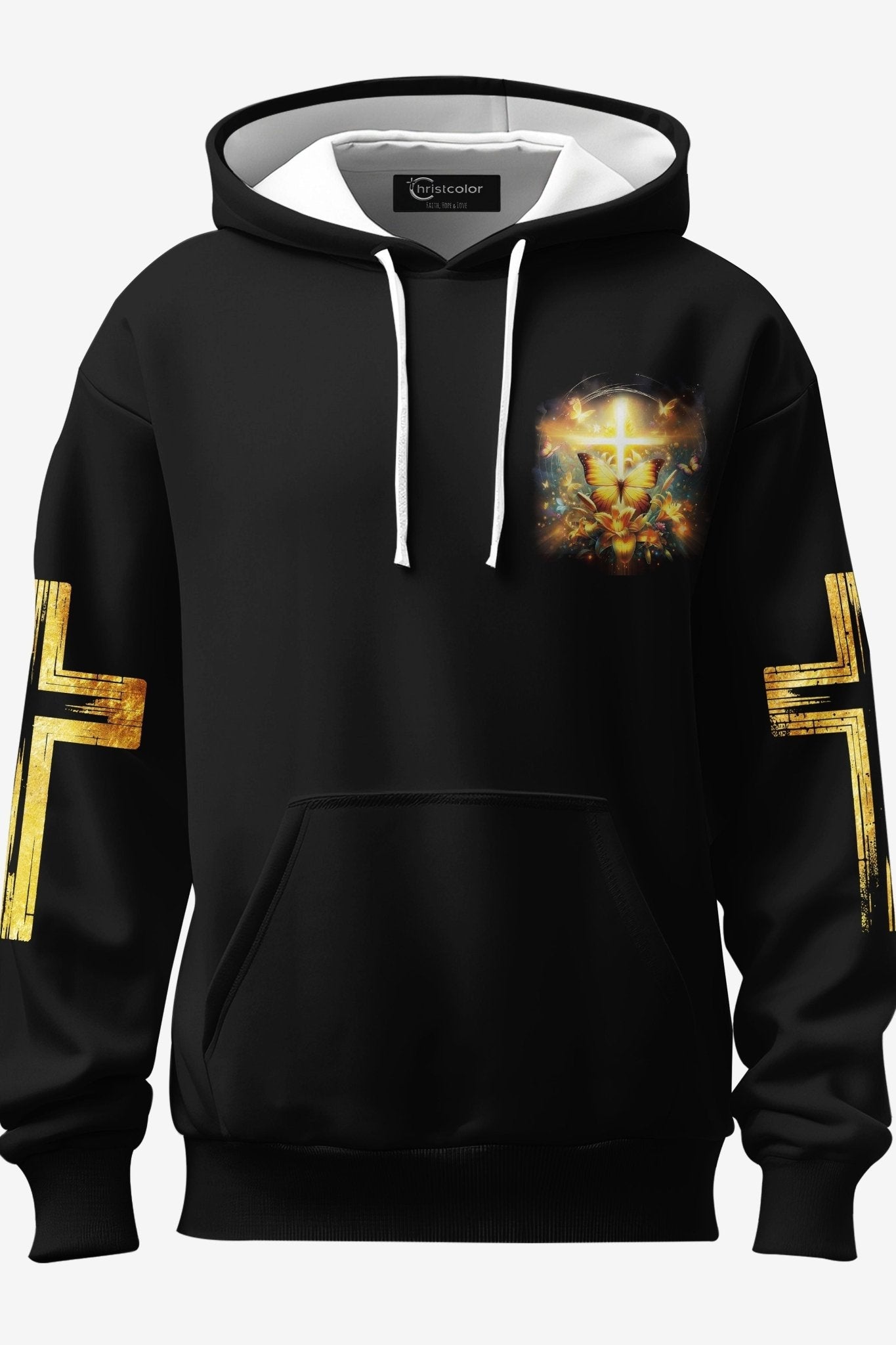 God Steps In Miracles Happen All Over Print Hoodie