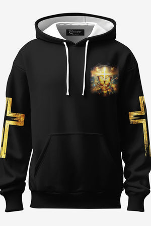 God Steps In Miracles Happen All Over Print Hoodie