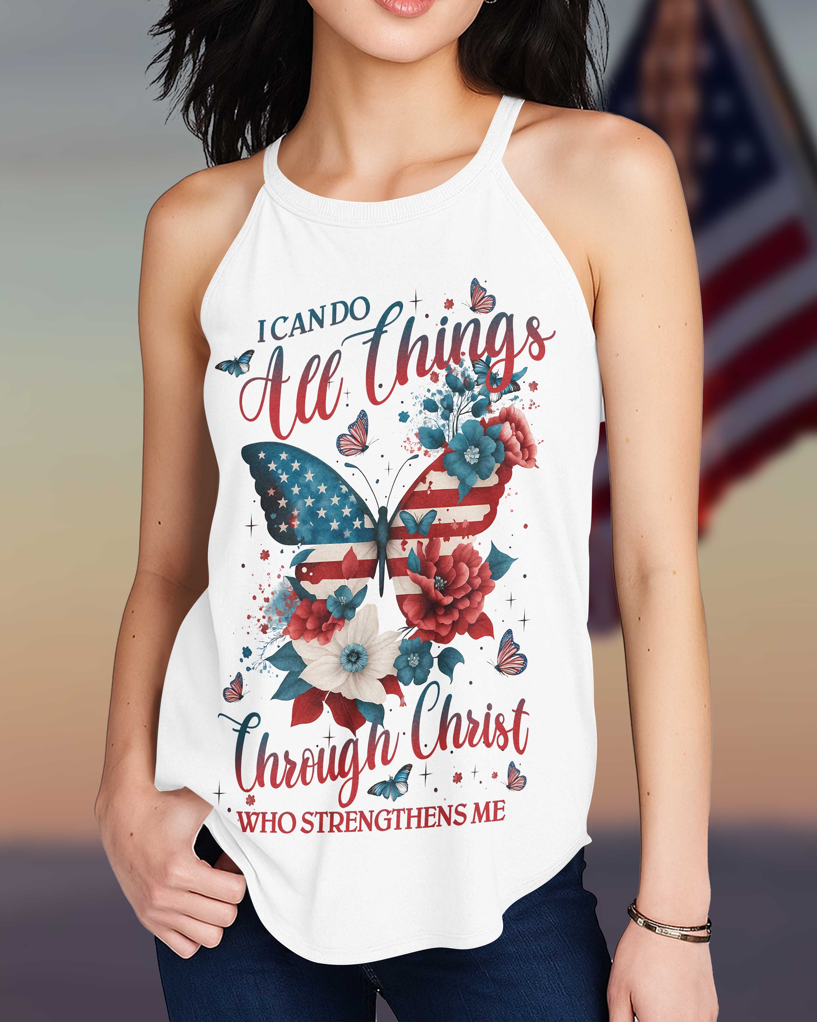 I Can Do All Things Through Christ Rocker Tank Top