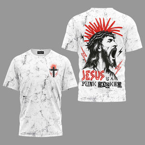 Jesus Is A Punk Rocker Shirt