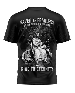 Saved And Fearless All Over Print T-Shirt