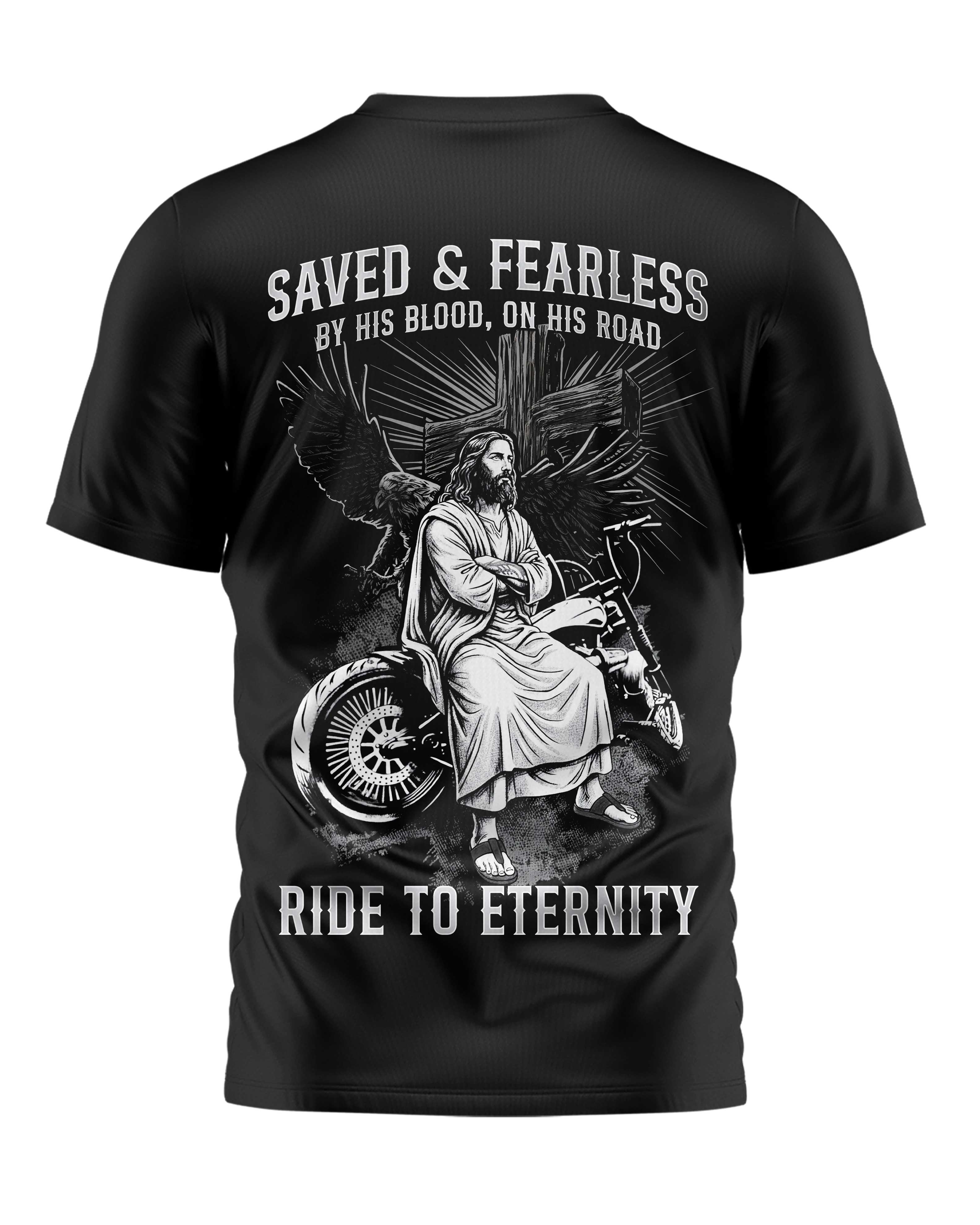 Saved And Fearless All Over Print T-Shirt