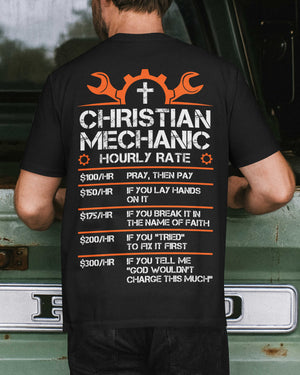 Christian Mechanic Hourly Rate T-Shirt