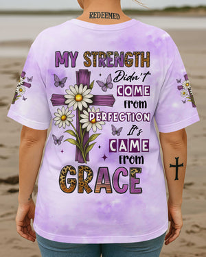 My Strength Didn't Come From Perfection All Over Print T-Shirt