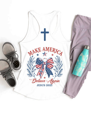 Make America Believe Again All Over Print Summer Tank Top