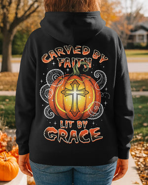 Carved By Faith Lit By Grace Hoodie
