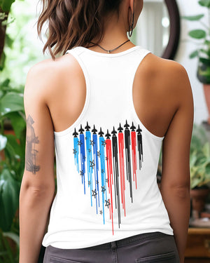 Loves Jesus And America Too All Over Print Summer Tank Top