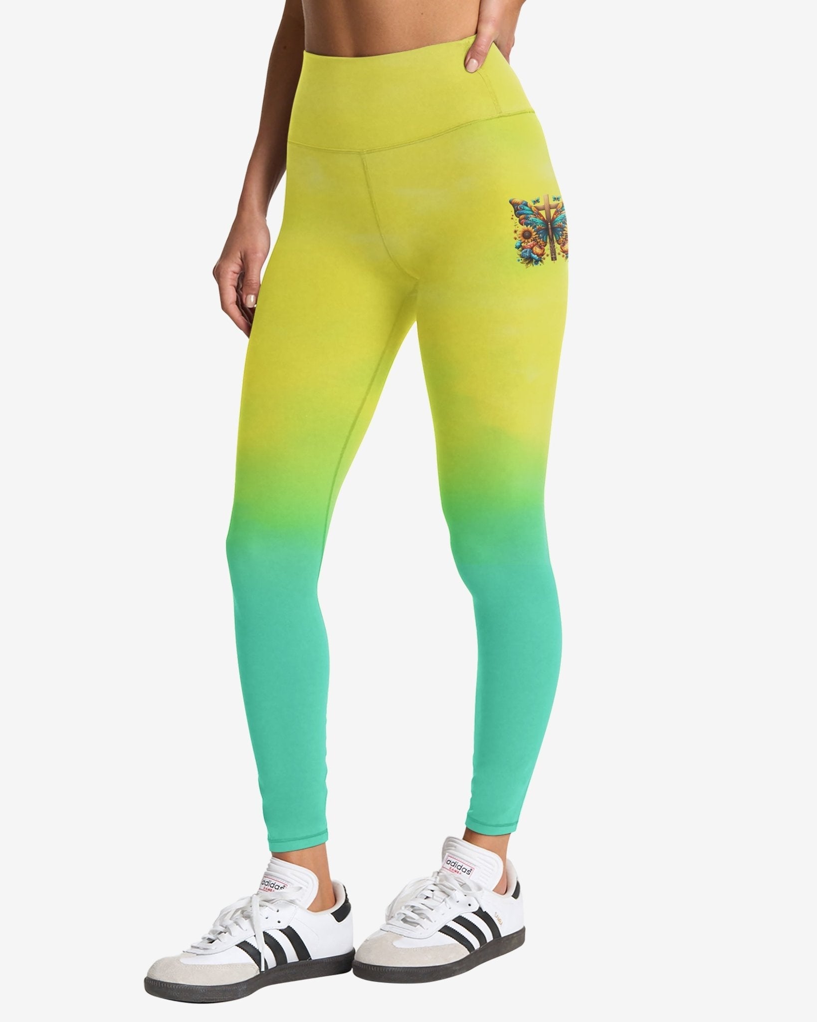 Faith Hope Love All Over Print Leggings