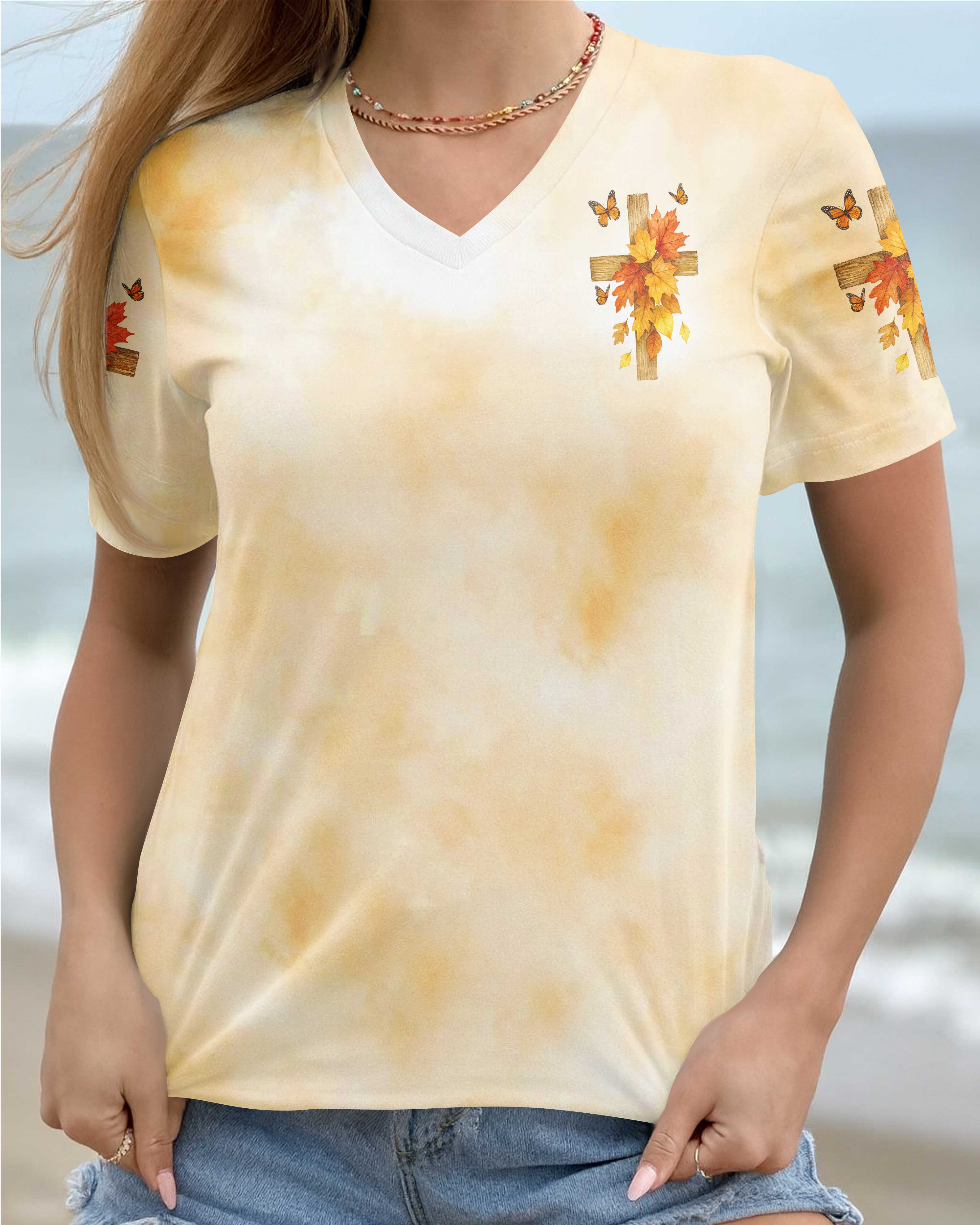 Fall For Jesus He Never Leaves Shirt