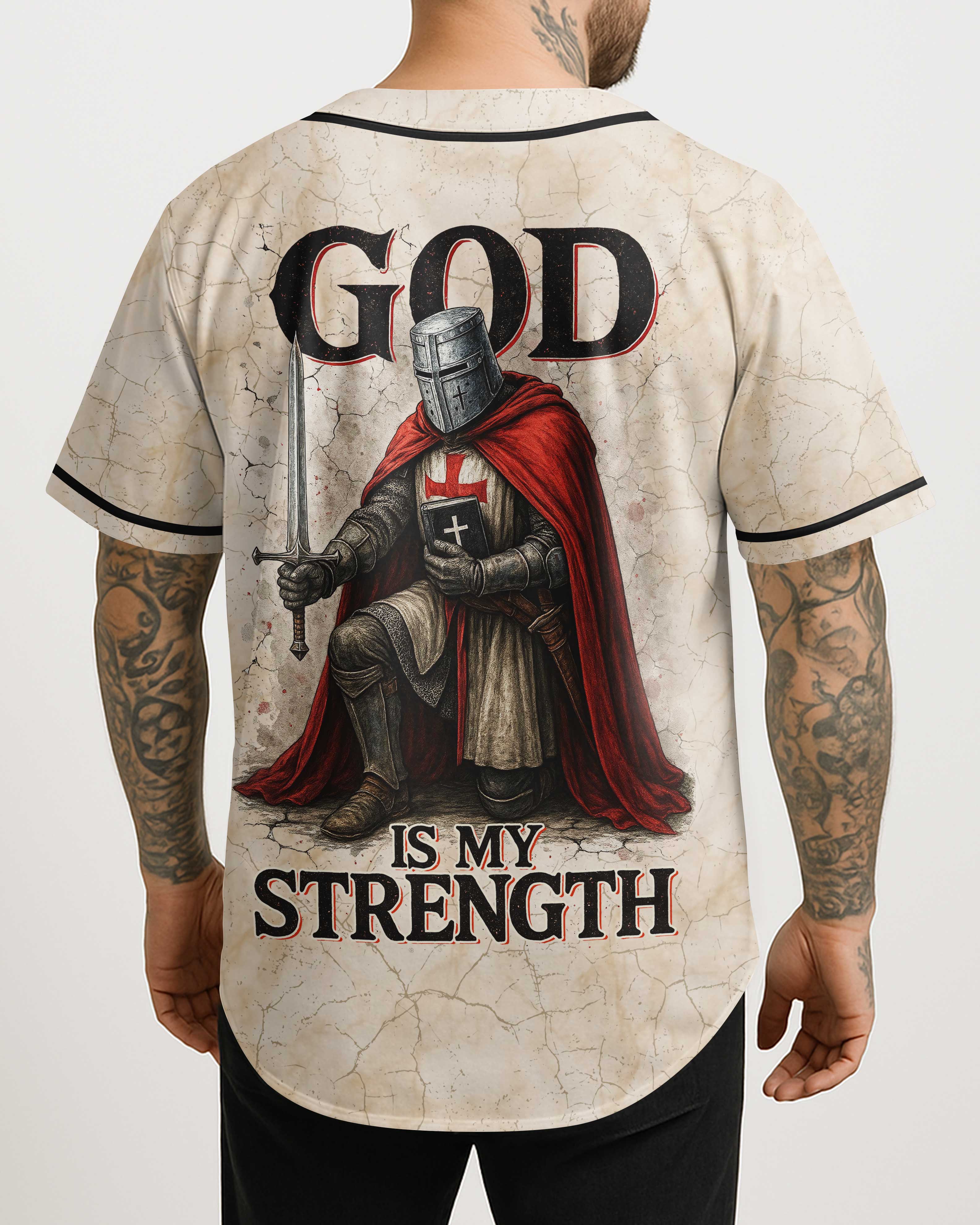 God Is My Strength All Over Print Jersey