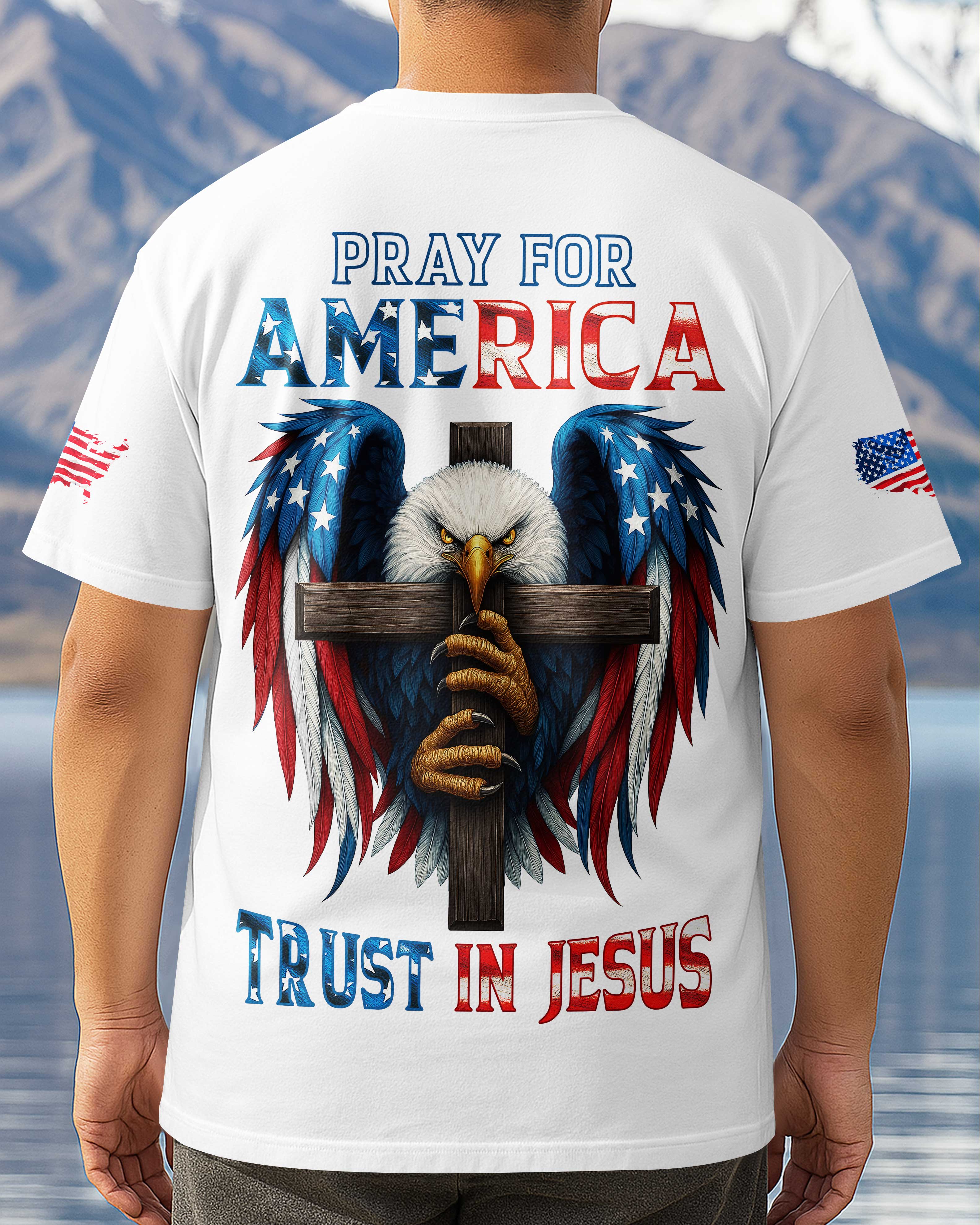 Pray For America Trust In Jesus T-Shirt