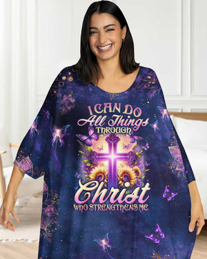 I Can Do All Things Through Christ All Over Print Sleep Tee