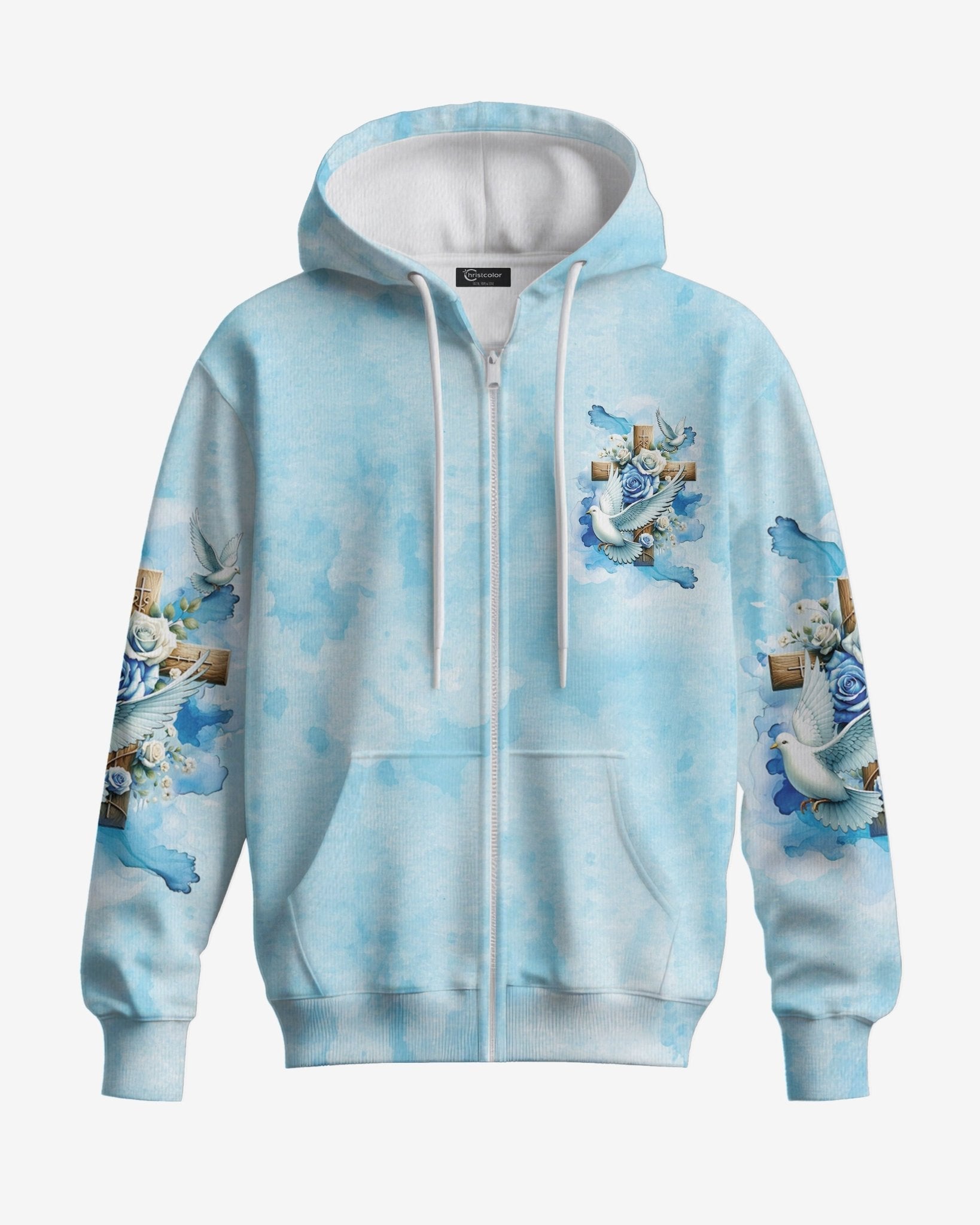 Lord Stood With Me And Gave Me Strength All Over Print Zip Hoodie