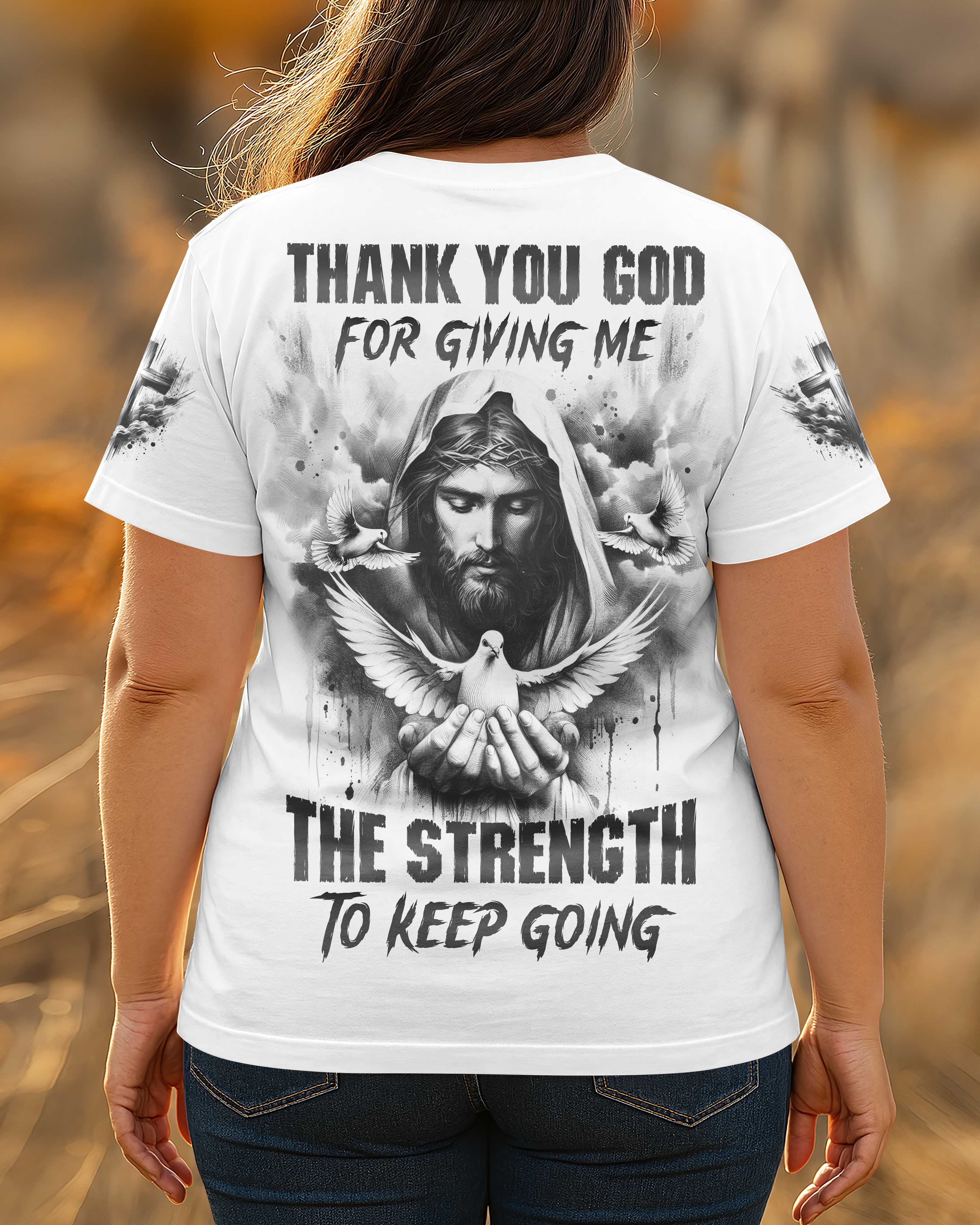 Thank You God All Over Print T-Shirt