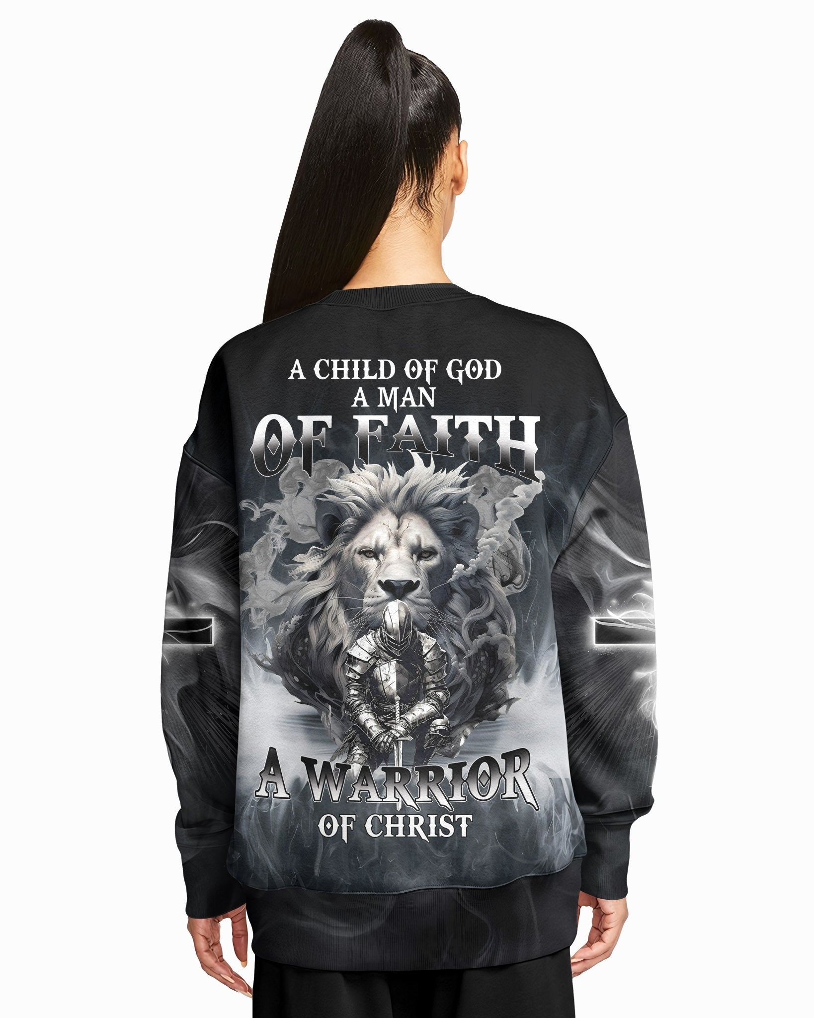 A Child Of God A Man Of Faith All Over Print Sweater
