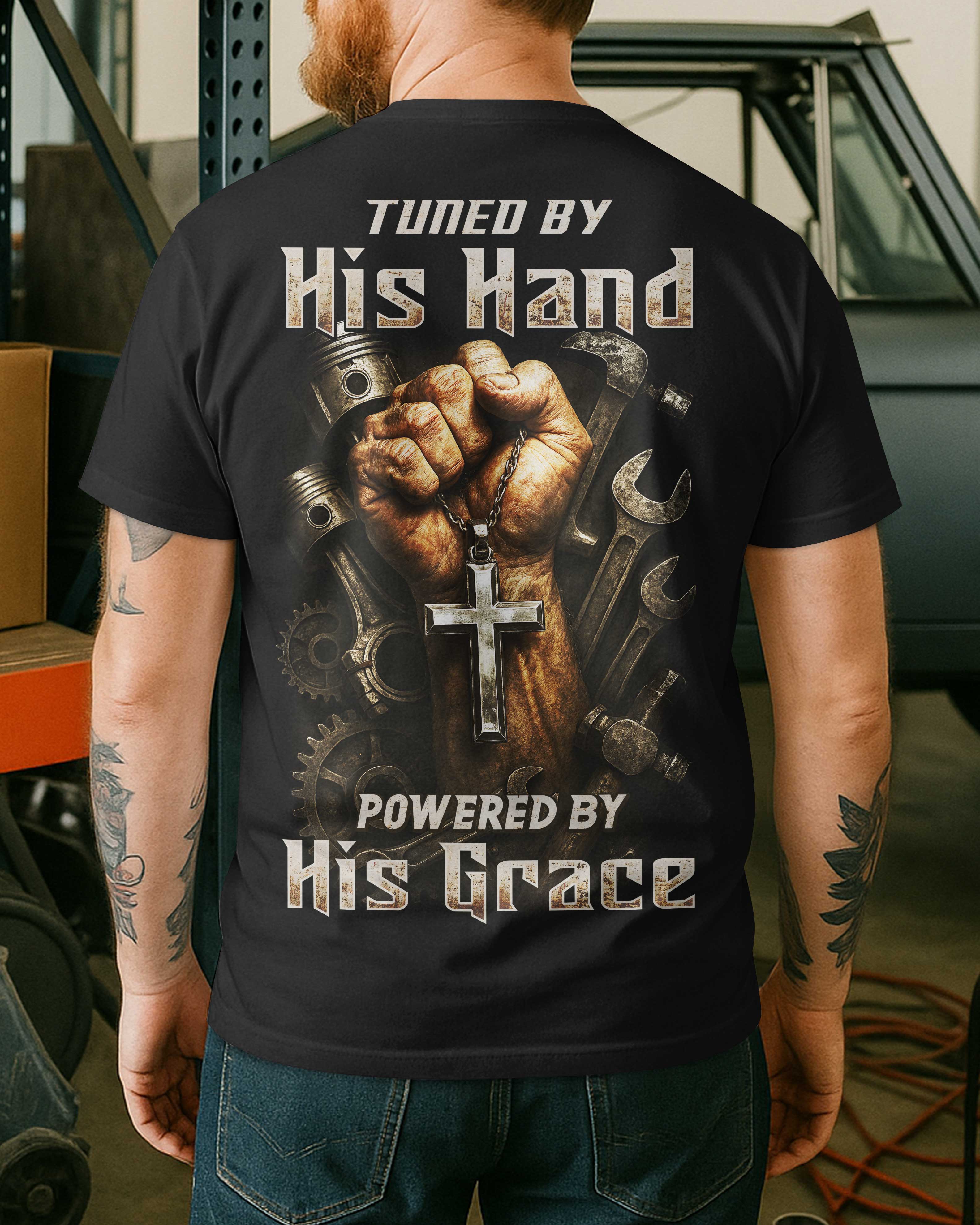 Tuned By His Hand All Over Print T-Shirt