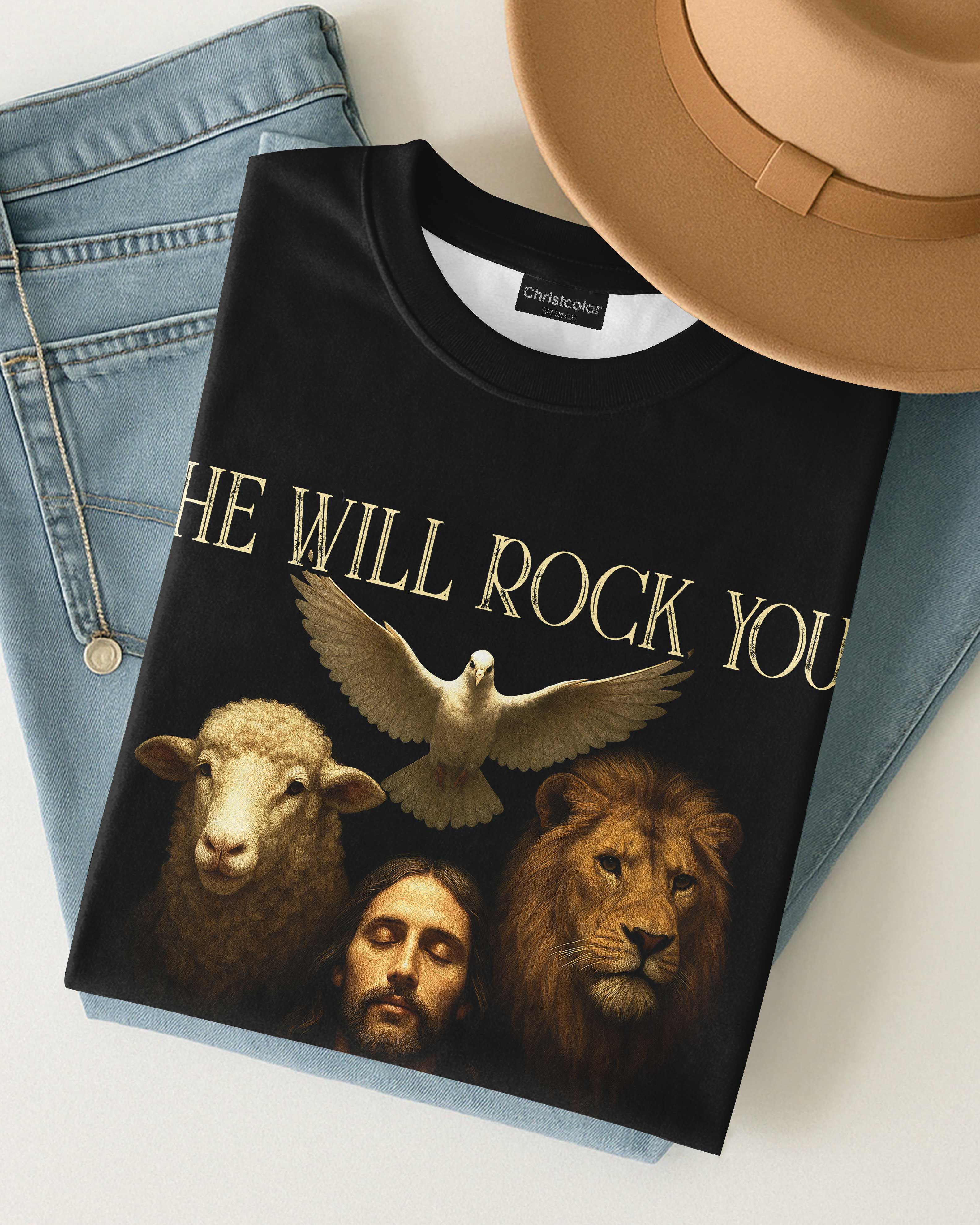 He Will Rock You All Over Print T-Shirt