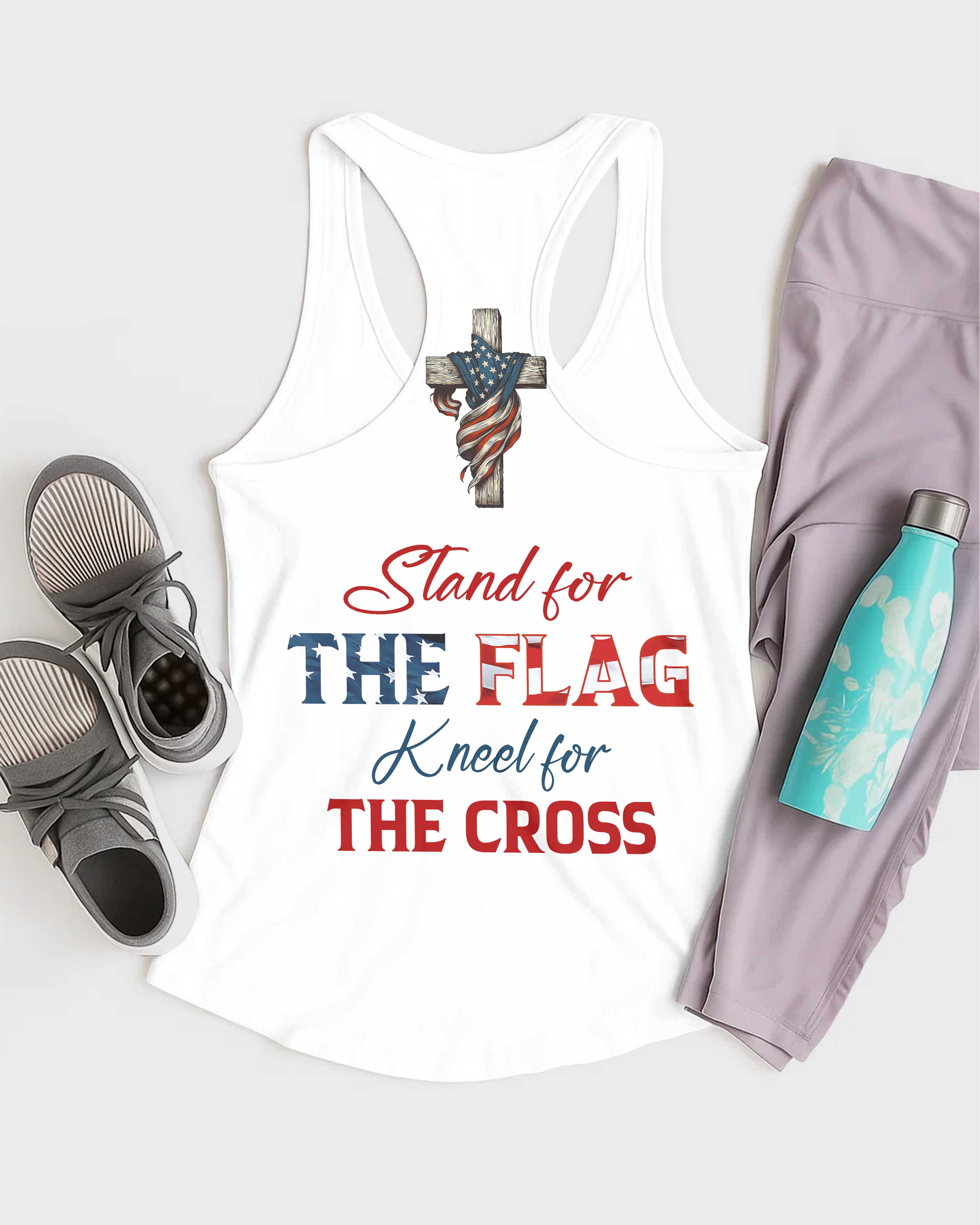 Stand For The Flag All Over Print Summer Tank Top