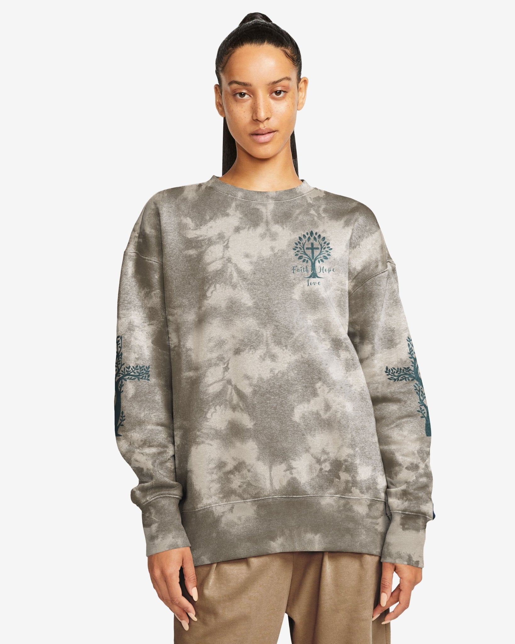 Rooted In Christ All Over Print Sweater