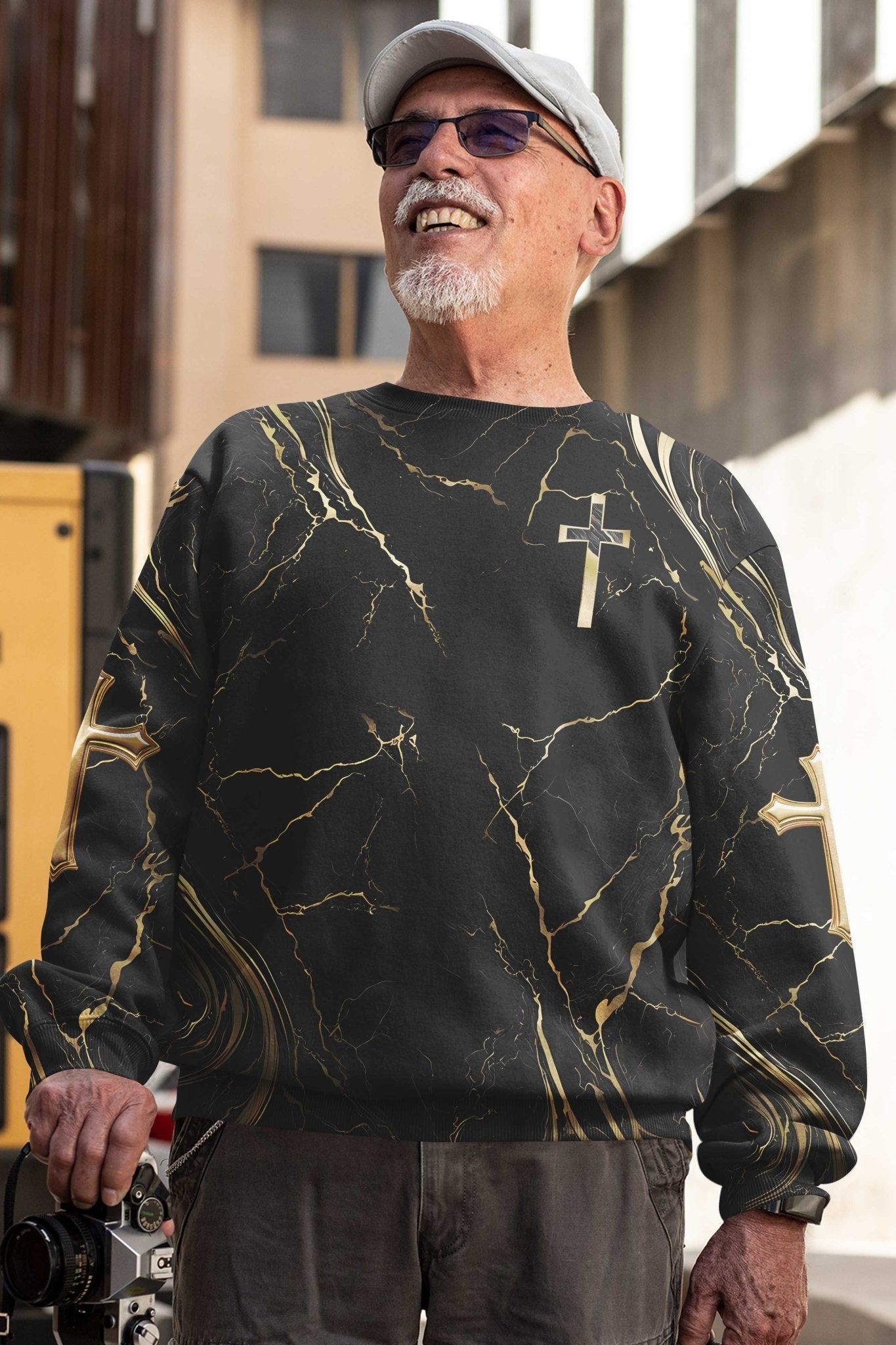 God Is Good All Over Print Sweater