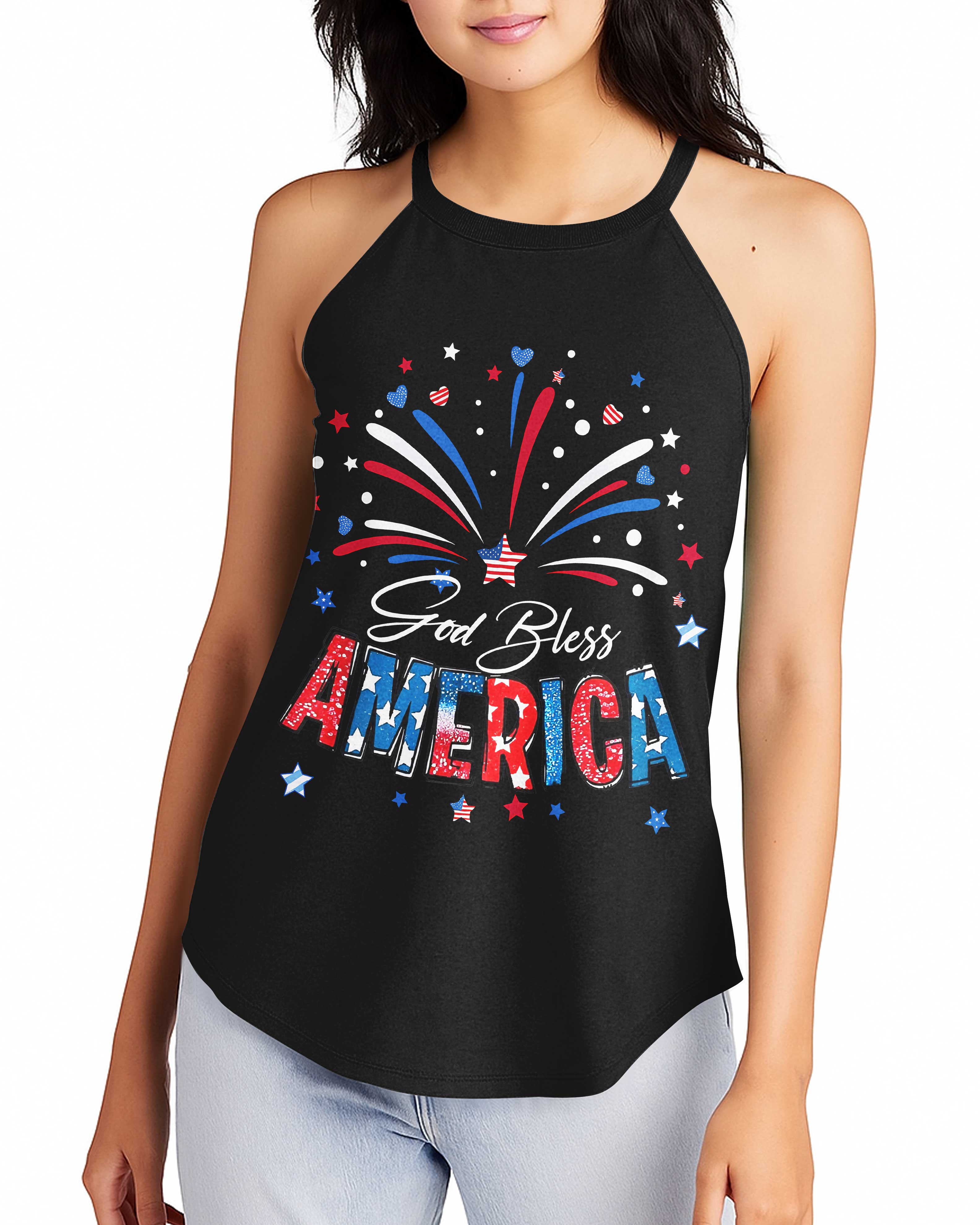 God Bless America Rocker Tank Top