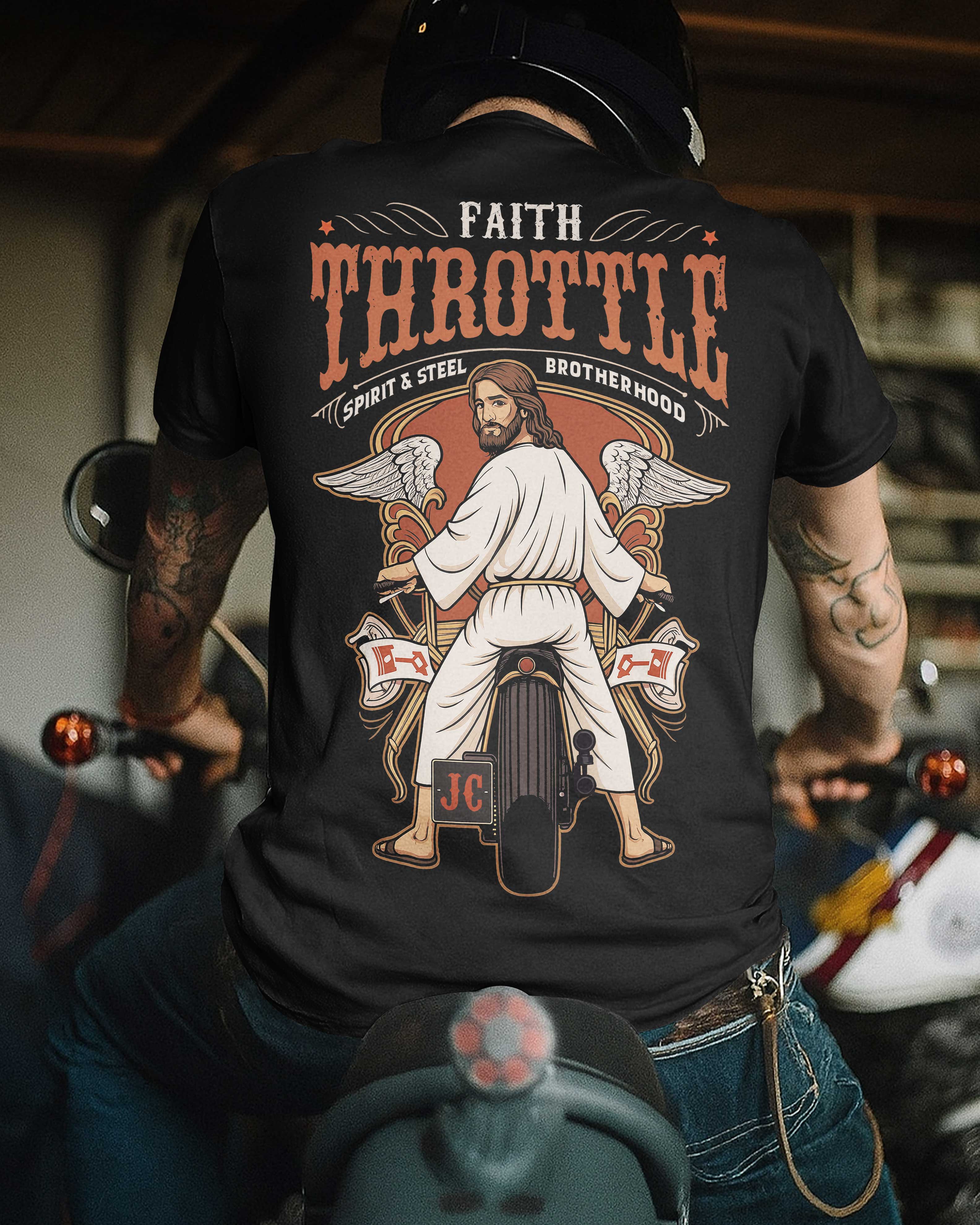Faith Throttle All Over Print T-Shirt
