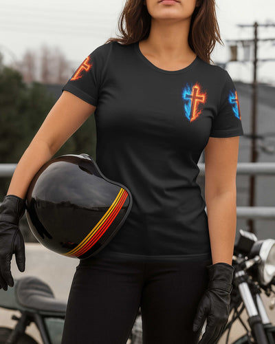 He Died For Me I Ride For Him All Over Print T-Shirt