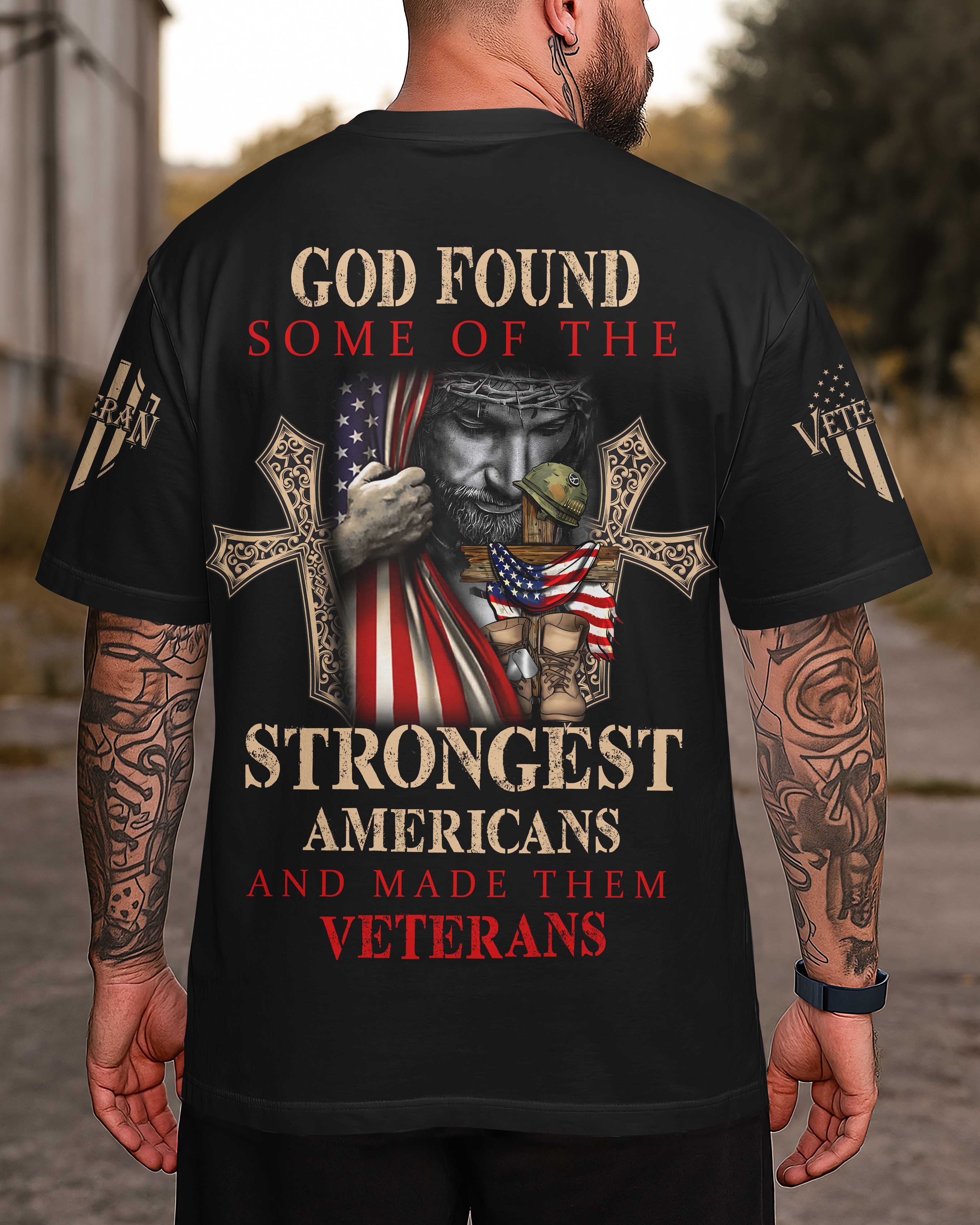 God Found Some Of The Strongest Americans T-Shirt