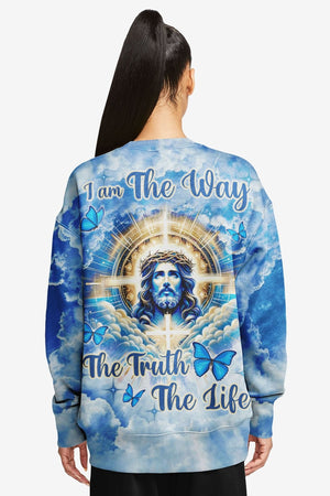 I Am The Way The Truth The Life All Over Print Sweater