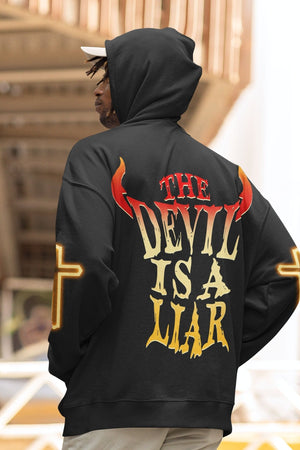 The Devil Is A Liar All Over Print Hoodie