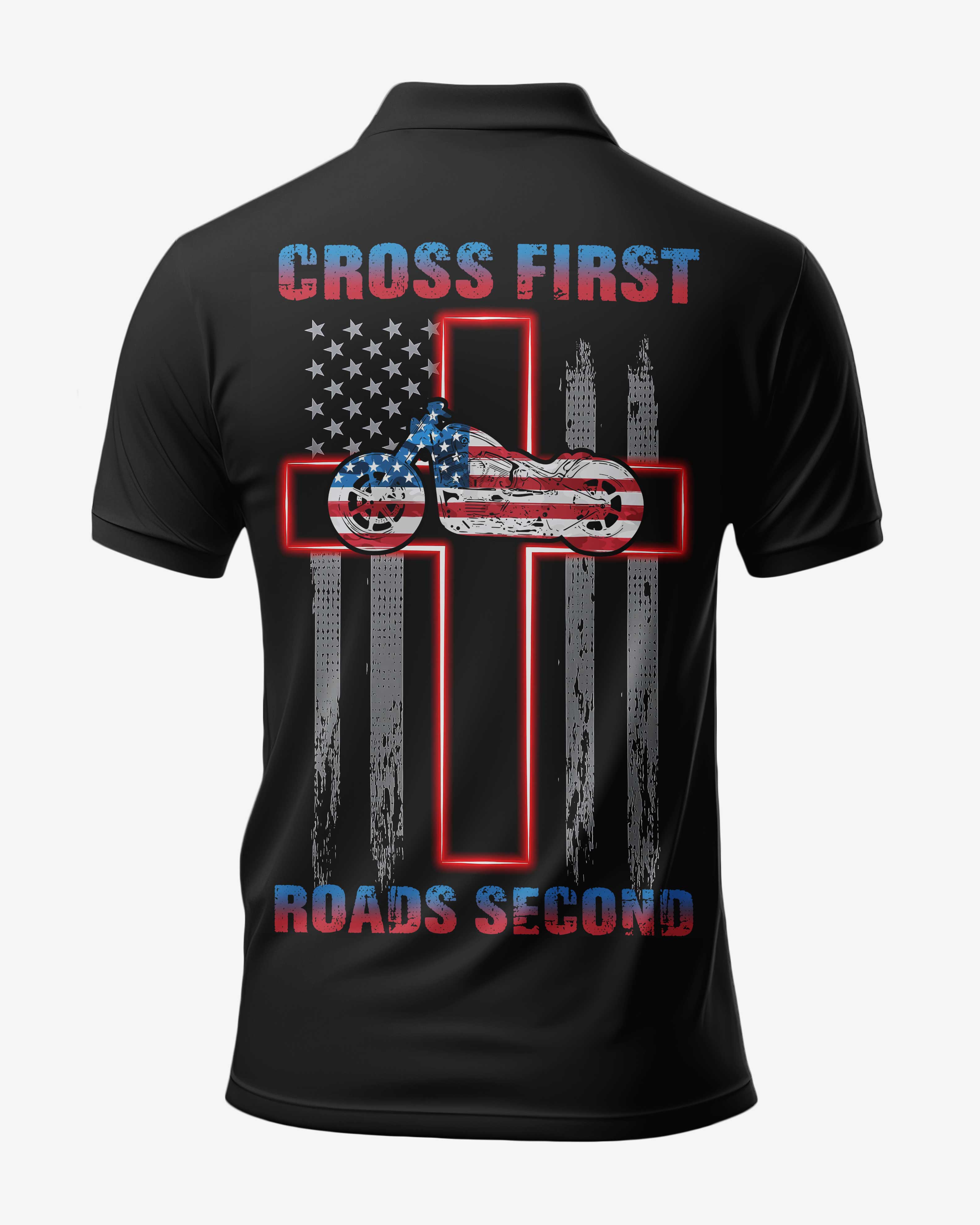 Cross First Roads Second All Over Print Polo