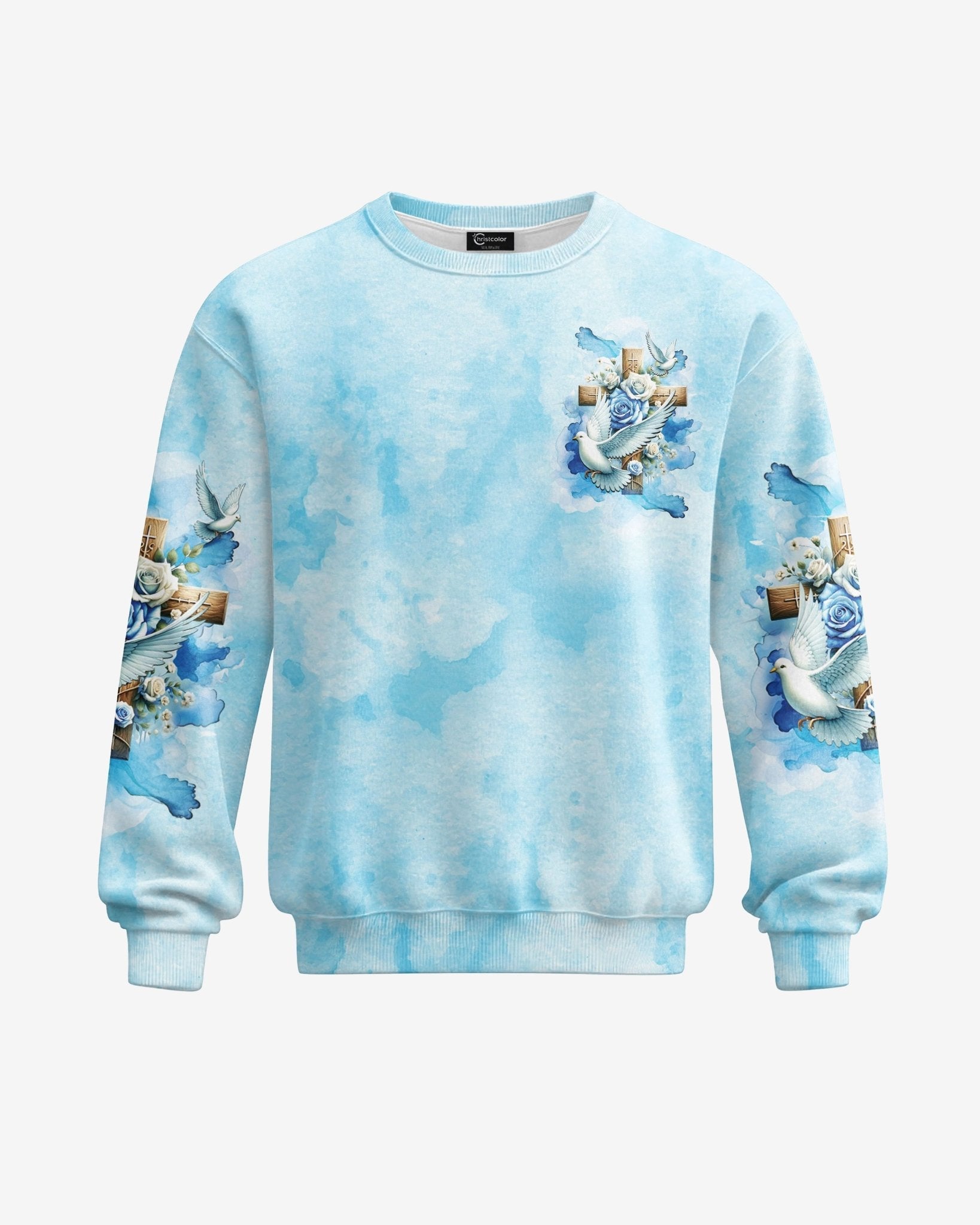 Lord Stood With Me And Gave Me Strength All Over Print Sweater