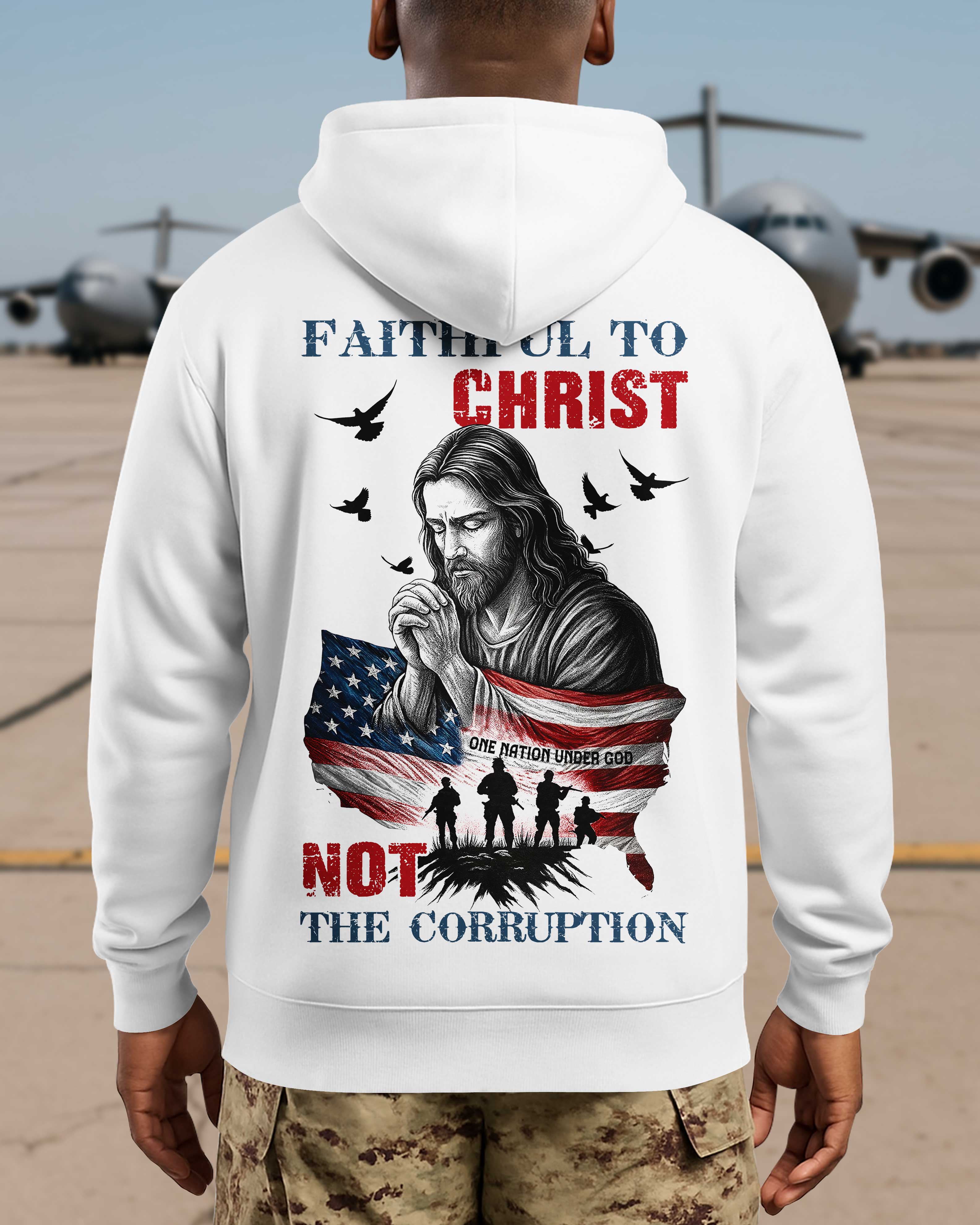 Faithful To Christ All Over Print Hoodie