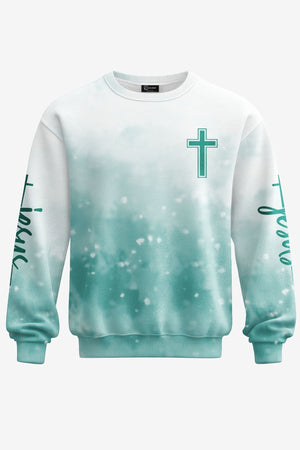 Jesus Is My Living Hope All Over Print Sweater